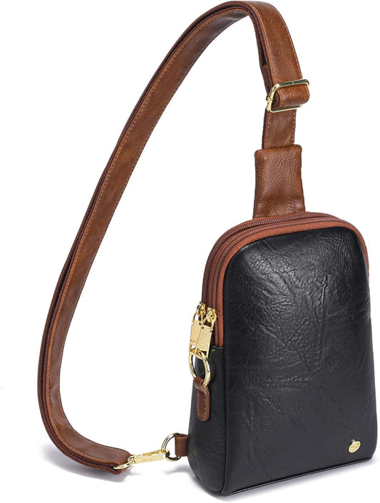 INICAT Travel Small Sling Bag Faux Leather Crossbody Bags Women Cross Body Bag Purses for Woman