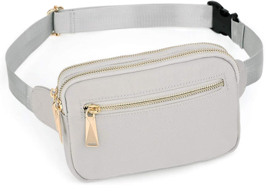 UTO Fanny Pack for Women Crossbody Trendy Fashion Belt Purse Chest Waist Hip Bumbag for Outdoor Shopping Travel Hiking