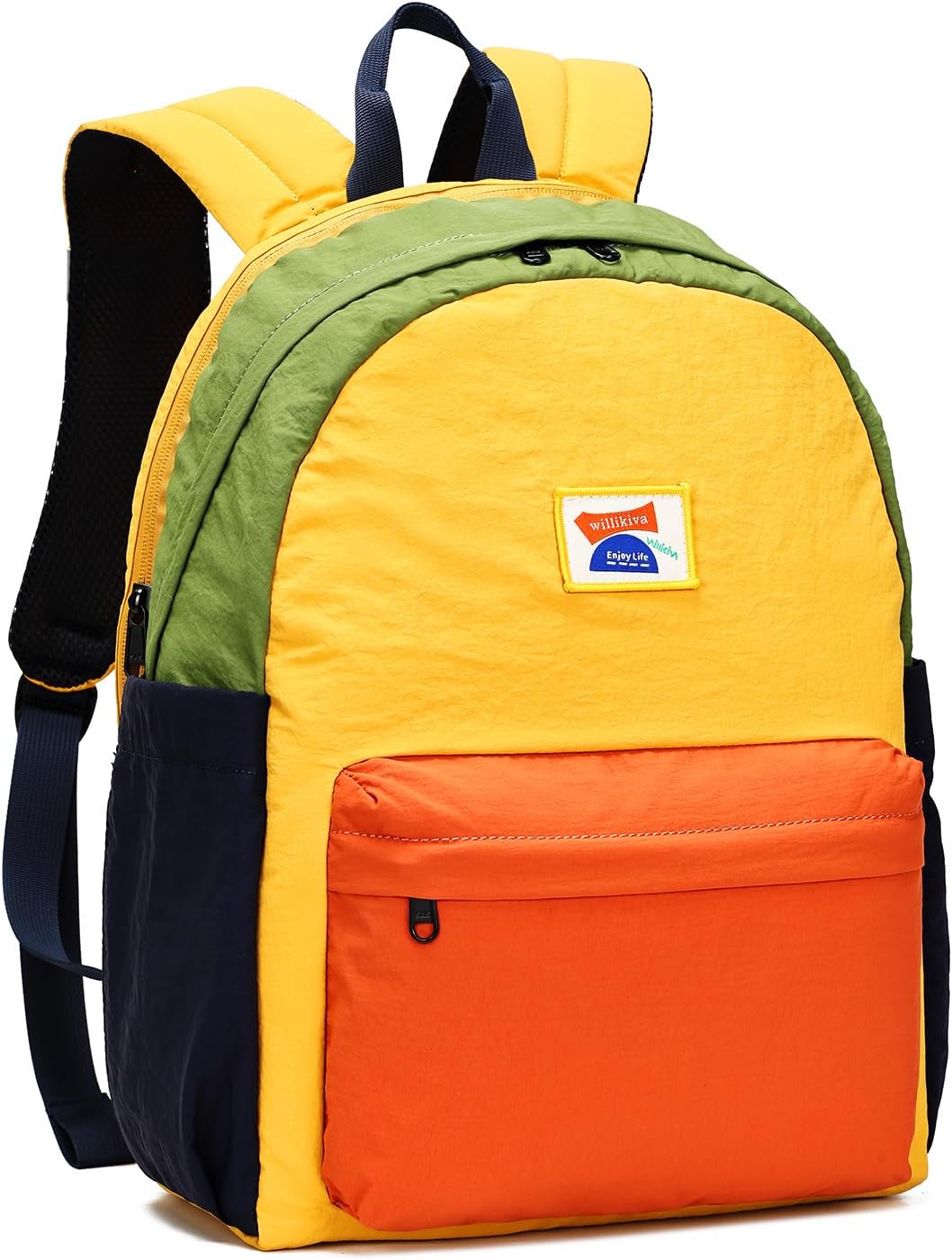 willikiva Kids Backpack for School Boys Girls Teens Toddler Backpack Waterproof Kindergarten Preschool Elementary Bookbag Children Travel Bag(Yellow Orange,Medium)