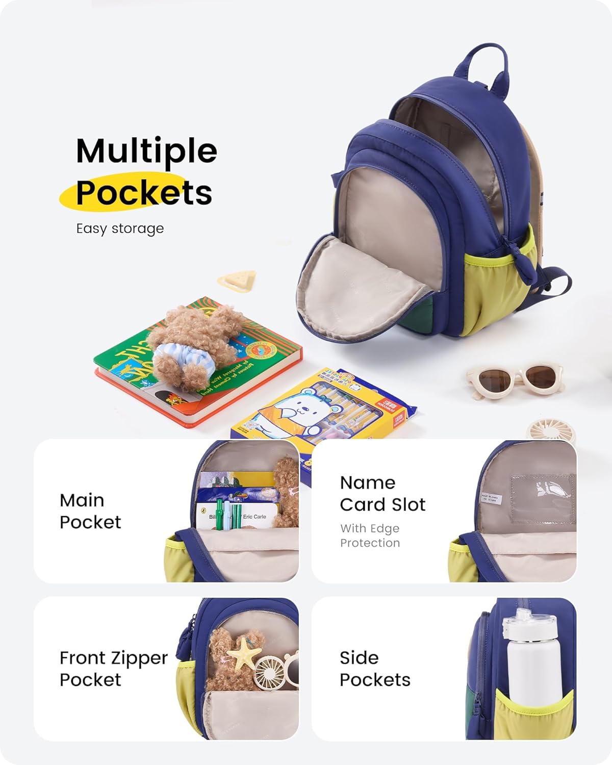 LOVEVOOK Toddler Backpack for Boys Girls 2-4,Puffer Kids Backpack for Preschool,Mini Cute Bookbag for Elementary,Daycare Bag