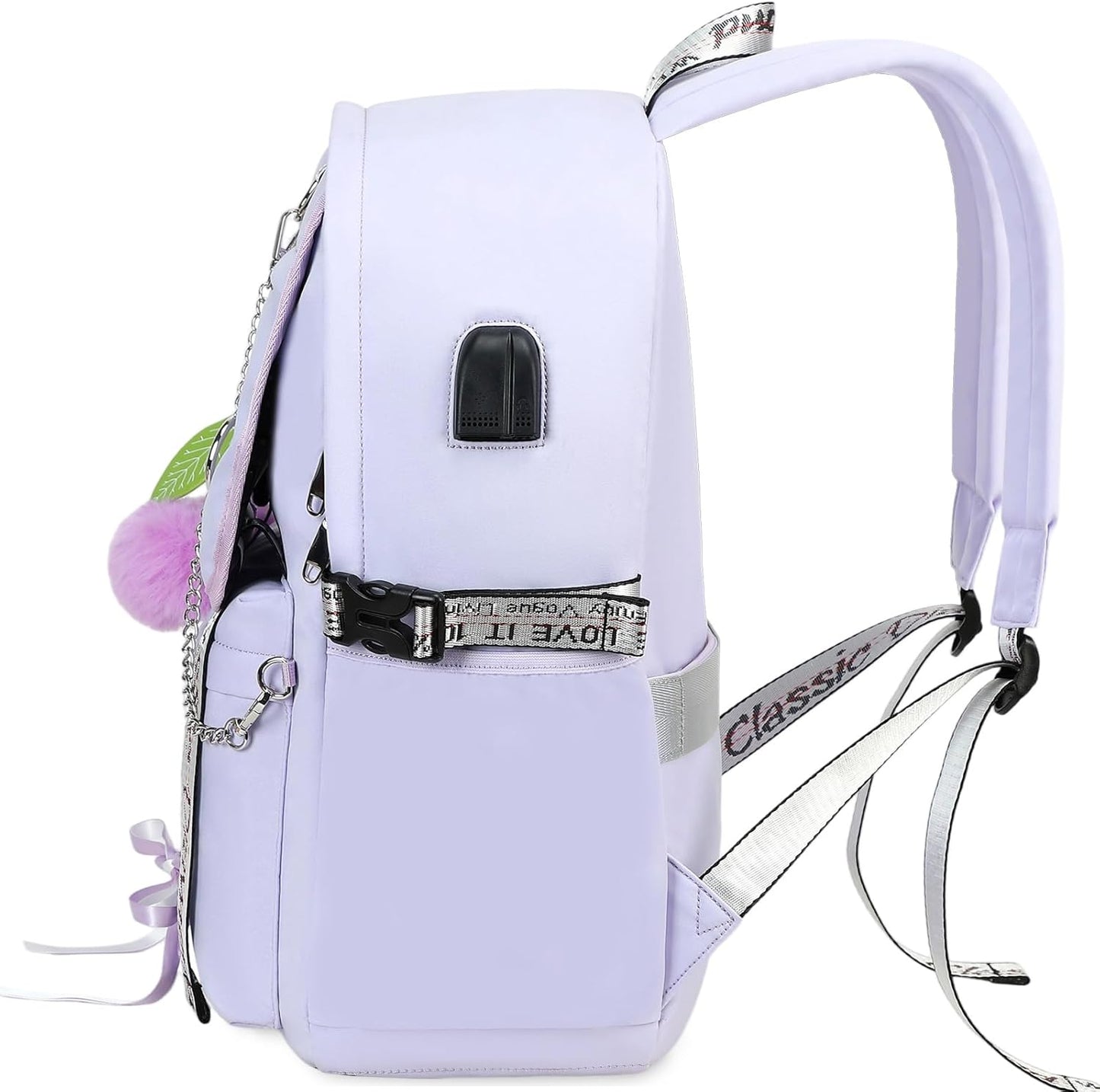 Teen Girl School Backpack for Girls Backpack Kids Gothic Bookbag School Backpacks for Girls Teens (Purple)