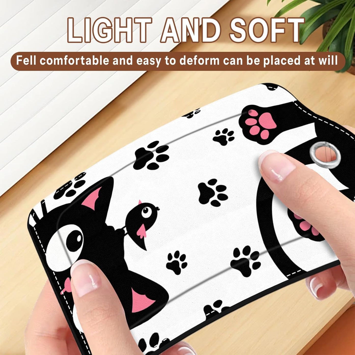 2 Pack Funny Cat Luggage Tags for Suitcase, Leather Luggage Tags Cute, Privacy Cover ID Label with Stainless Steel Loop & Address Card, Cute Cat Travel Bag Tag Luggage Accessories for Suitcases