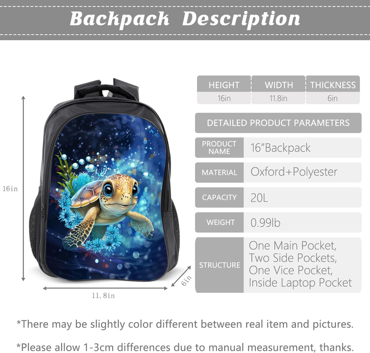 Kids Backpack School Bookbag 16inch Schoolbag With Lunch Box Bag And Pencil Case Set For Boys Girls