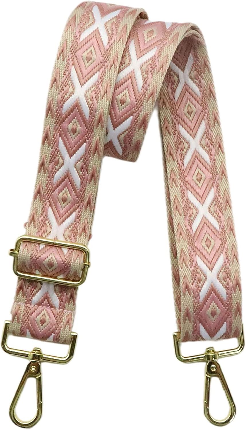 Adjustable Purse Strap - 1.5" Wide Handbags, Camera, Guitar, Phone & Crossbody Bag Replacement Shoulder Straps(Gold Hardware)