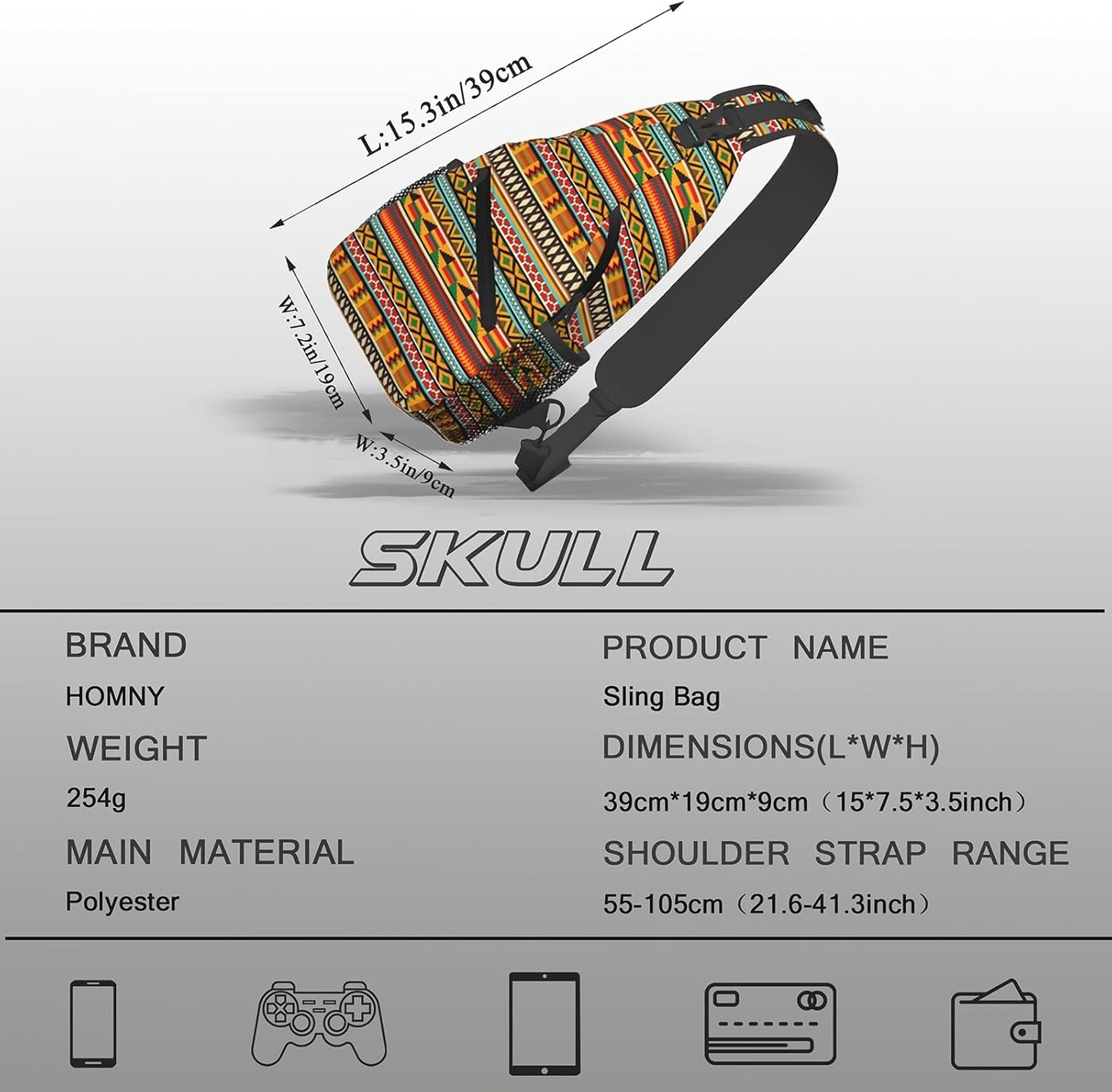 Sling Backpack Trendy Sling Bag Multipurpose Crossbody Sling Travel Hiking Crossbody Shoulder Backpack