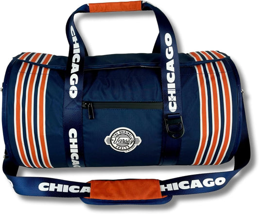 Varsity Cooler Chicago Travel Party Duffel & Cooler – 30 Can Leakproof Insulated Tote Bag, Waterproof Soft compartment for Tailgating, Golf, Beach, Carry-On Luggage & Outdoor Sports