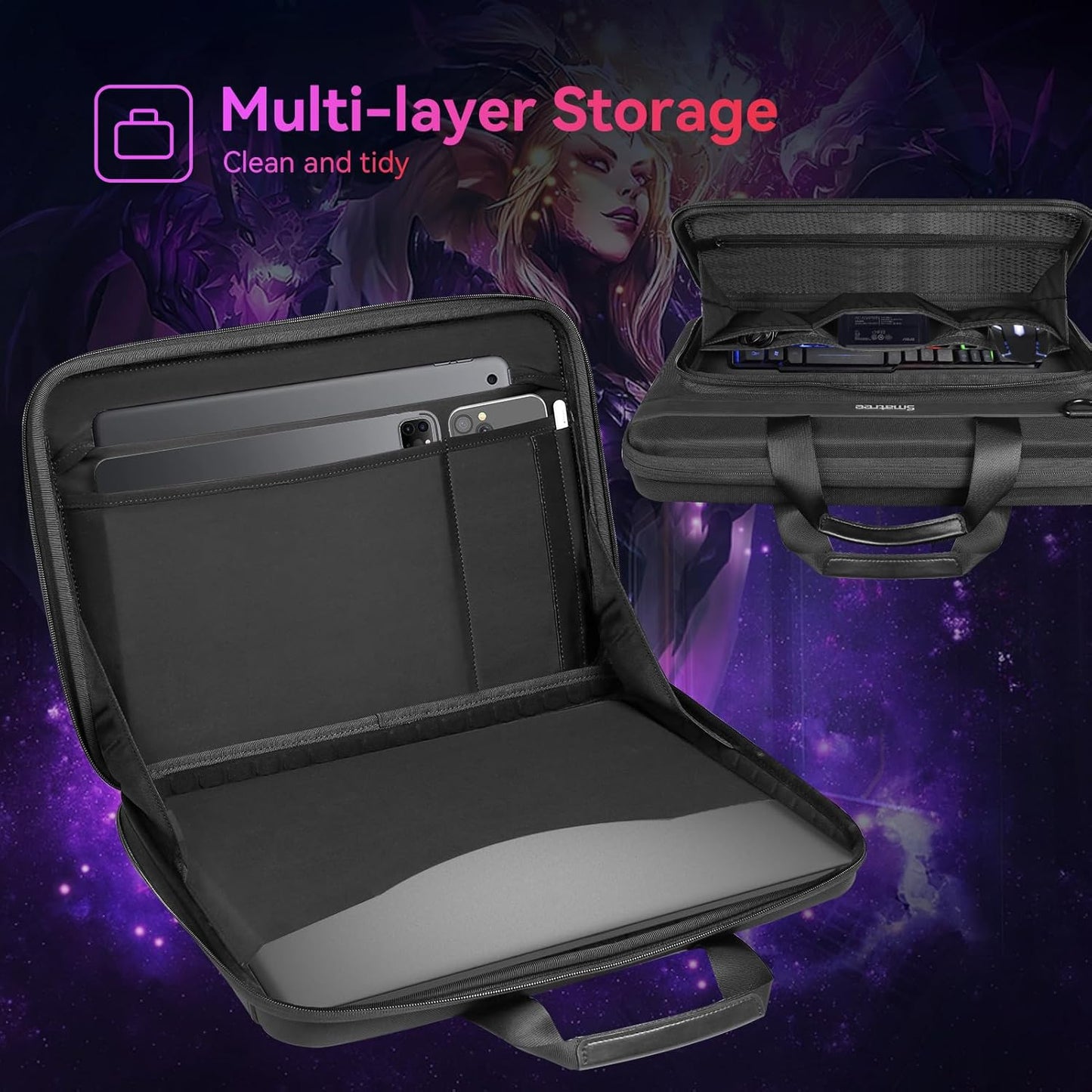 Smatree Heavy Duty Hard Case for 15.6 inch ASUS ROG Zephyrus G15 2022/2021, for 16 inch ASUS ROG