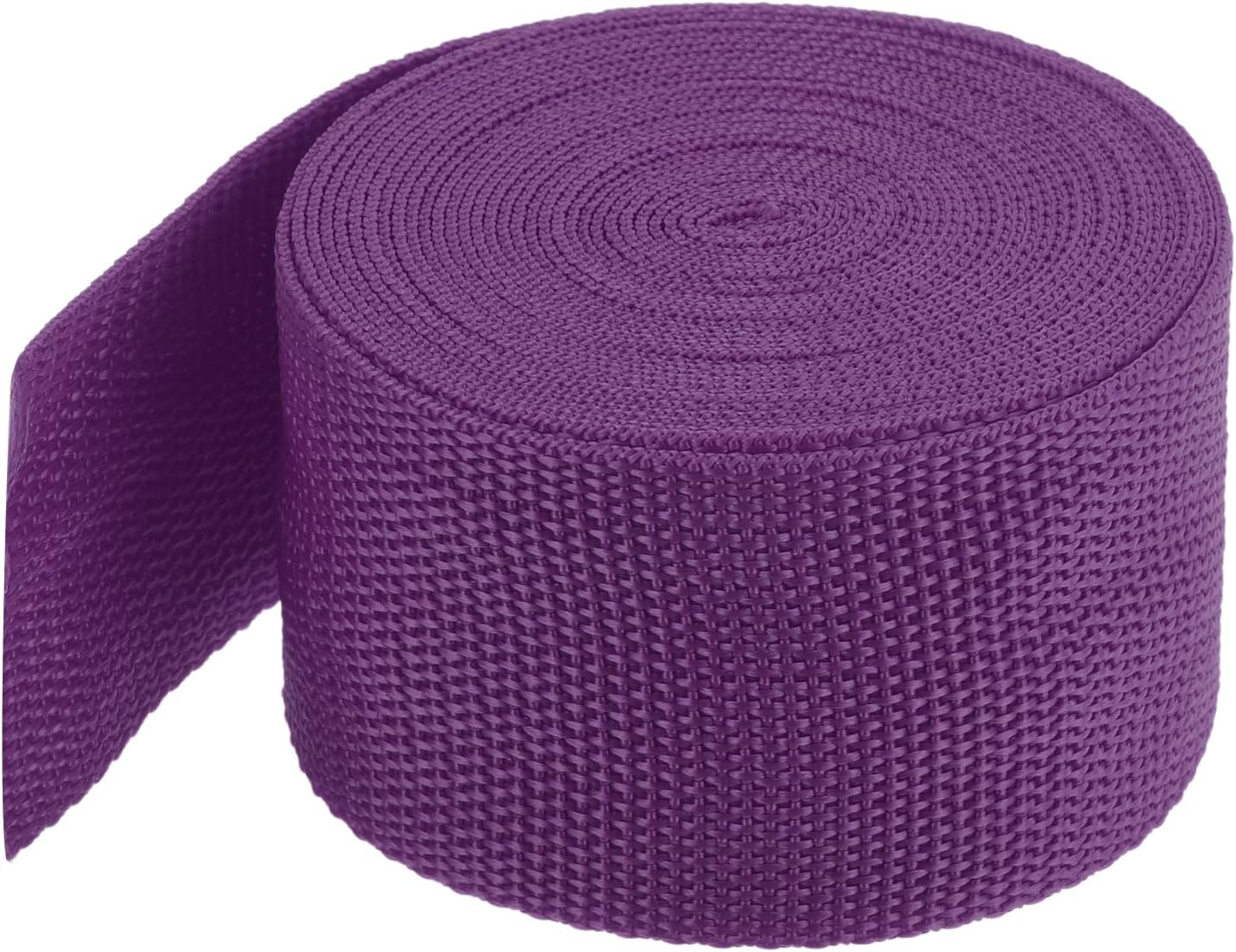 MECCANIXITY Lightweight Polypropylene Webbing Strap 2" 5 Yard Backpack Strapping Band Purplish Red for Outdoor Luggage Cargo Straps