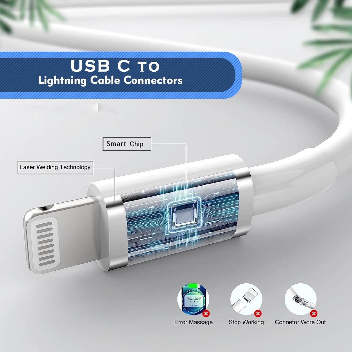 Long Apple iPhone Fast Charger,Fast Charging iPhone 2Pack PD Type C Wall Charger Fast Charging Phone Adapter 6.6FT USB-C to Lightning Cable Apple Chargers for iPhone 14/13/12/Pro/Max/11/XR/X/8/SE/iPad