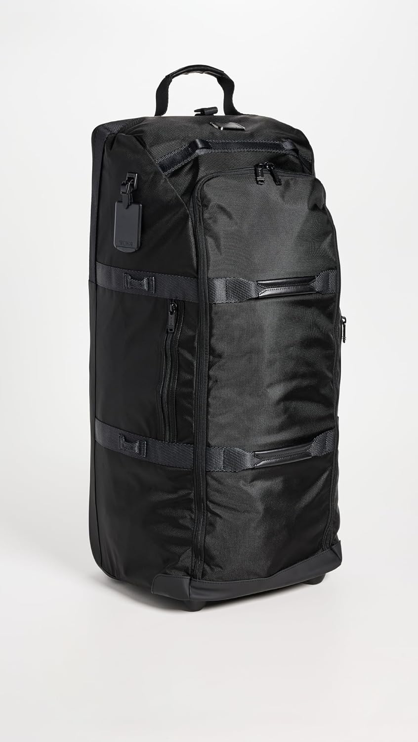 TUMI - Alpha Bravo Collapsible Duffel - 85 L Capacity - Black Duffel for Travel - 31.5" X 14.3" X 12.0" - Black