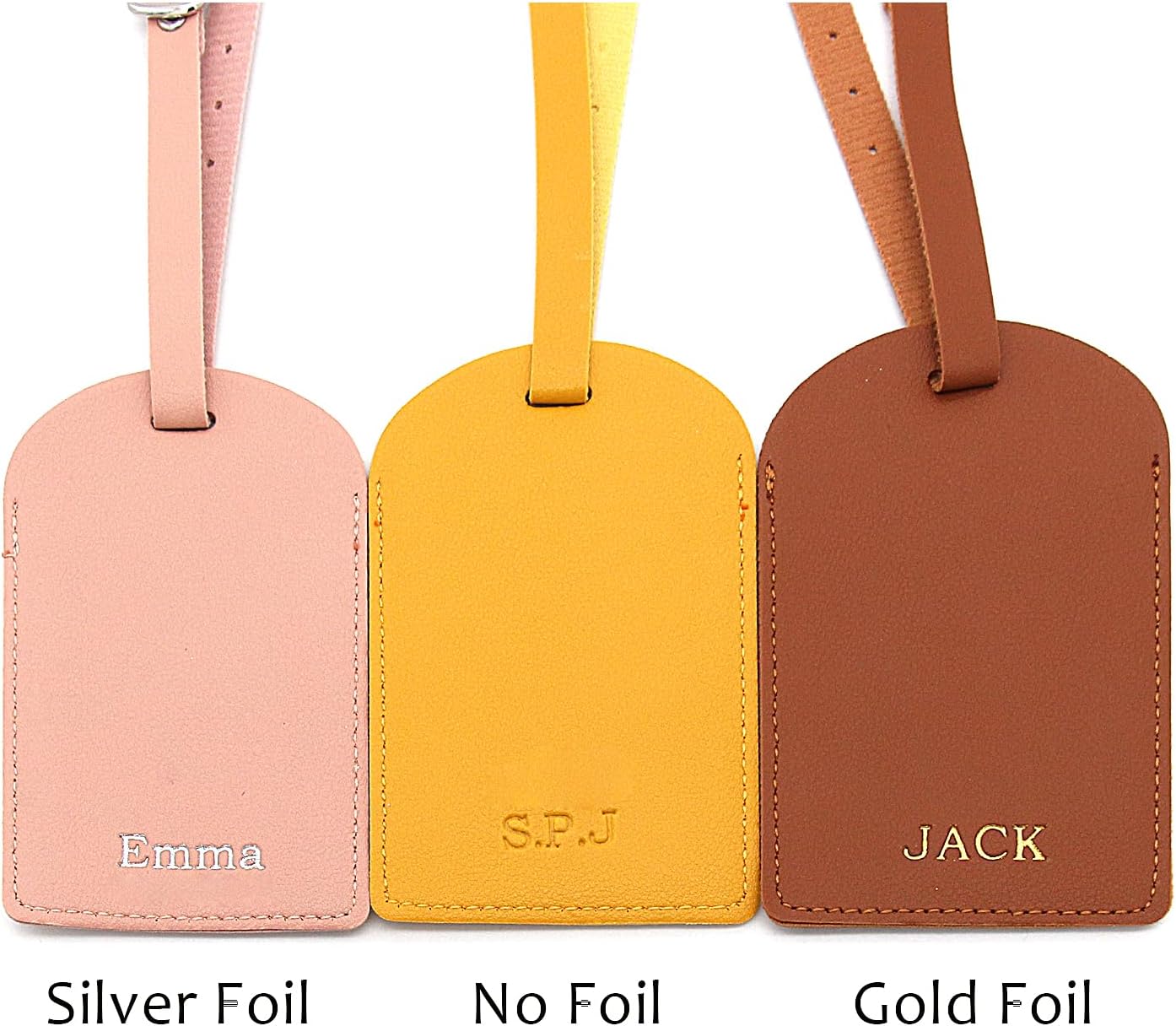 Luggage Tags Personalized PU Leather Name Trave Tags for Suitcase Baggage Handbag Backpacks Bags