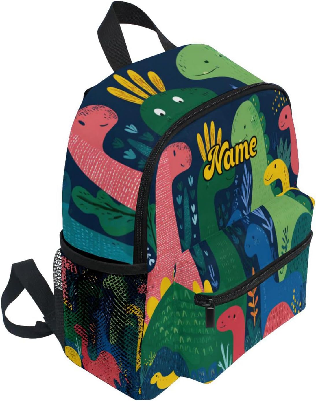 Custom Colorful Dinosaurs Preschool Backpack for Toddler Boy Girl,Personalized Backpack with Name