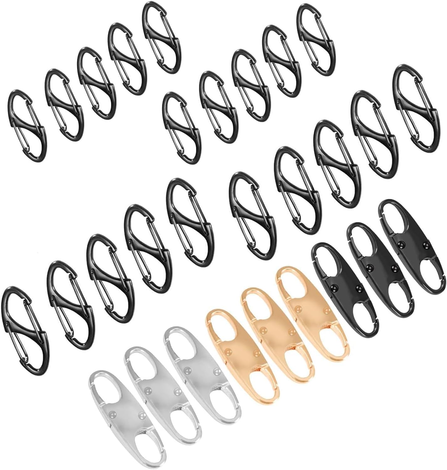 29PCS Lock Combo Set, Double-Sided Spring S Anti-Theft Locks for Luggage, Backpacks, Suitcases, Clothing, Purses, Boots, Travel & Outdoor Security