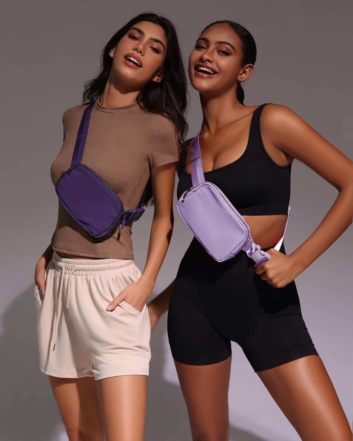 Cross Body Fanny Packs for Women Fashion Waist Bag Pouch Nylon Small Travel Crossbody Bags Mini