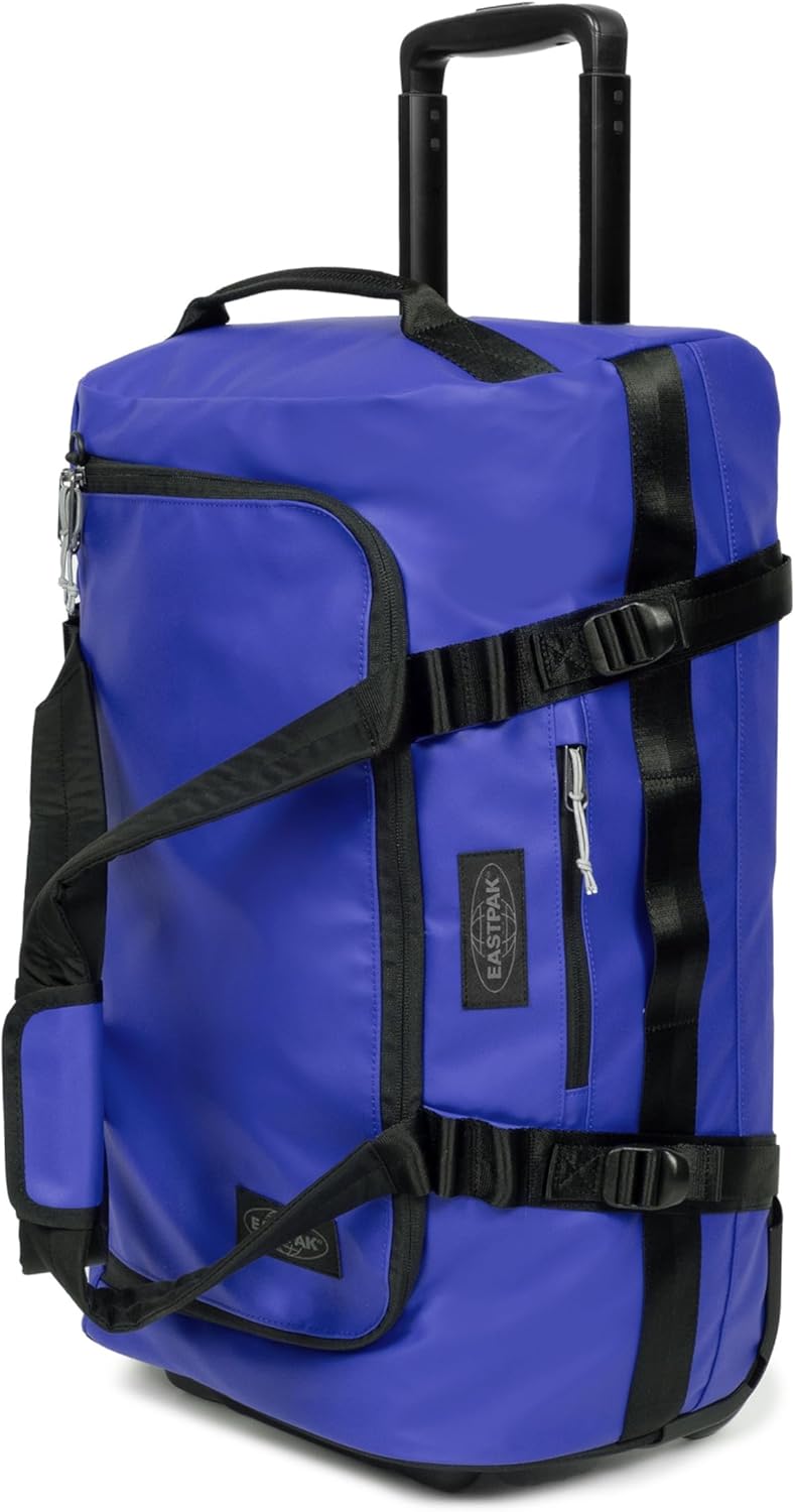 Eastpak Duffel Pack Wheel L – 90L Wheeled Duffel with Telescopic Handle, Convertible Backpack Straps, Weatherproof Finish & Gear Loops