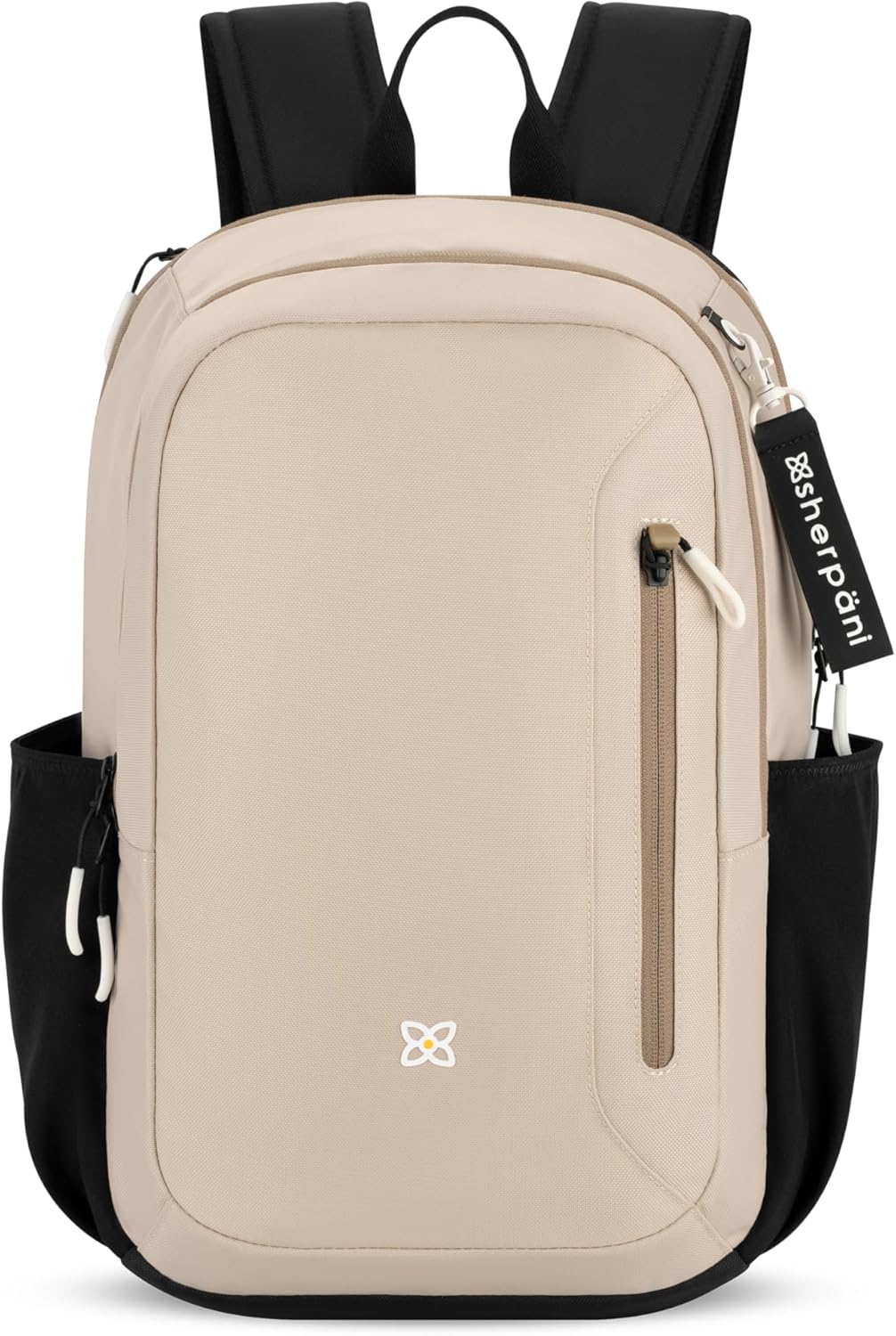 Sherpani Getaway, Casual Daypack Backpacks, Laptop Backpack, 22L Travel Backpack for Women, Travel Gift Bag, Fits 15'' Laptop, RFID Protection (Con Leche)