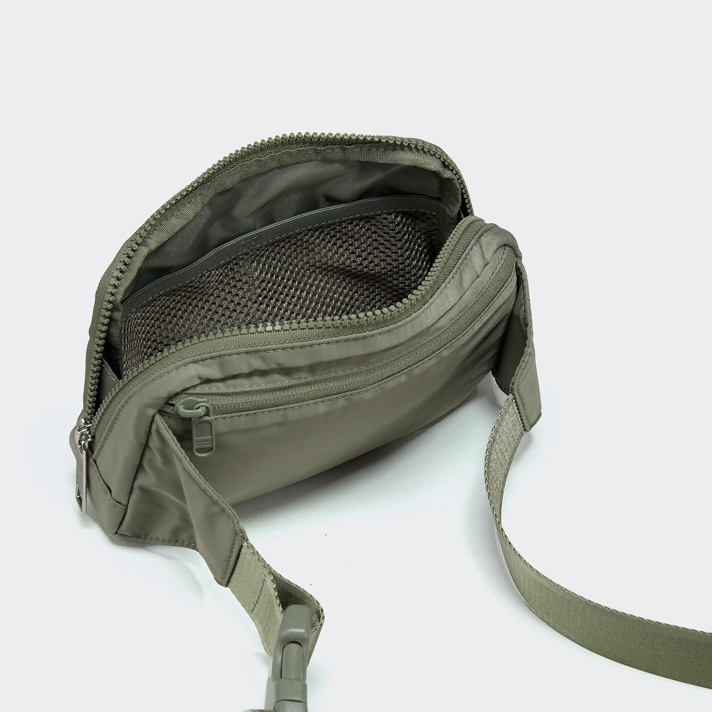 Pander Belt Bag Large 2L, Nylon Fanny Pack Purse for Women and Men with Adjustable Strap
