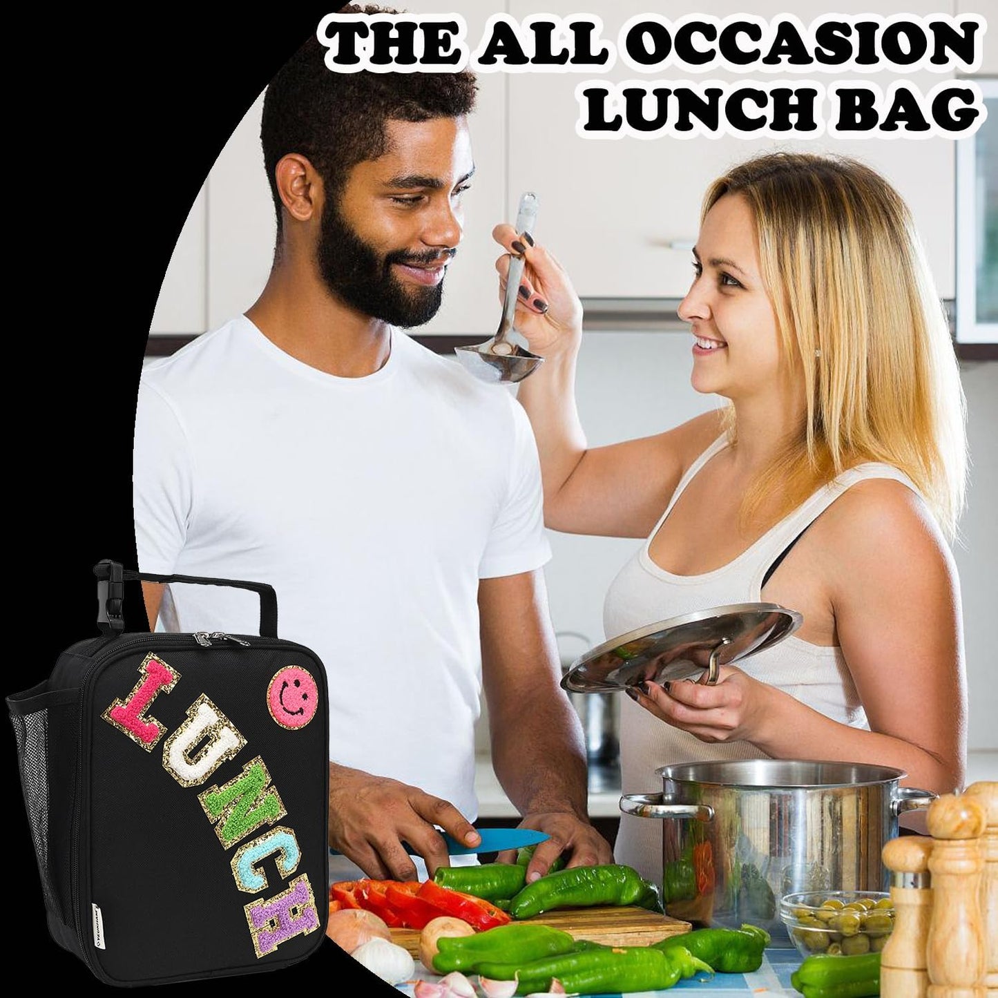 FlowFly Lunch box Insulated Soft Bag Mini Cooler Back to School Thermal Meal Tote Kit With Buckle
