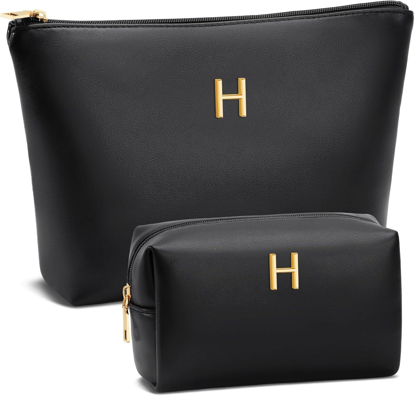 Women Gifts | Initial Makeup Bag Set for Girl Personalized Gifts for Bridesmaid Friend Graduation