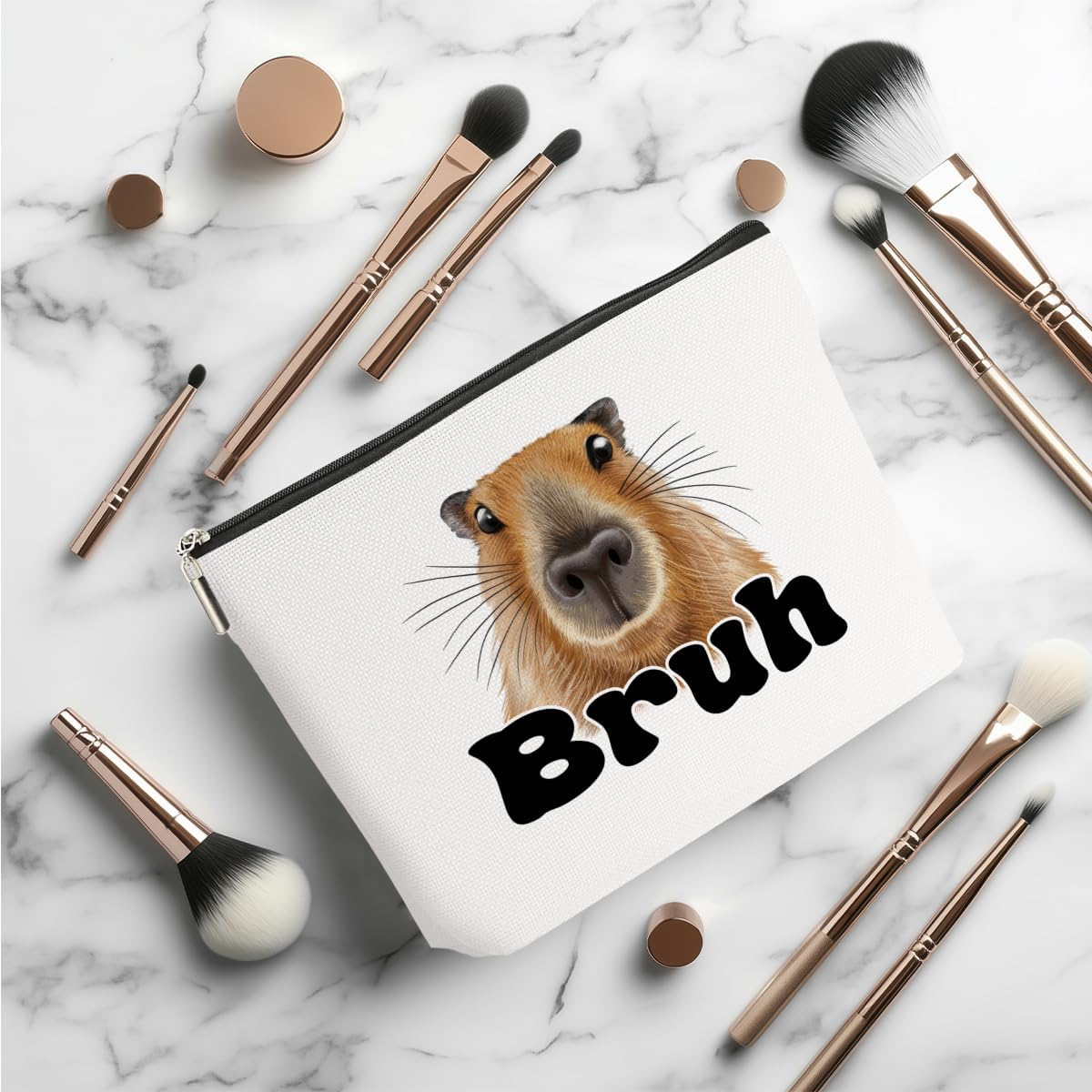 Capybara Makeup Bag, Capybara Gifts for Women, Capybara Lovers Cosmetic Bag Travel Organizer Bags