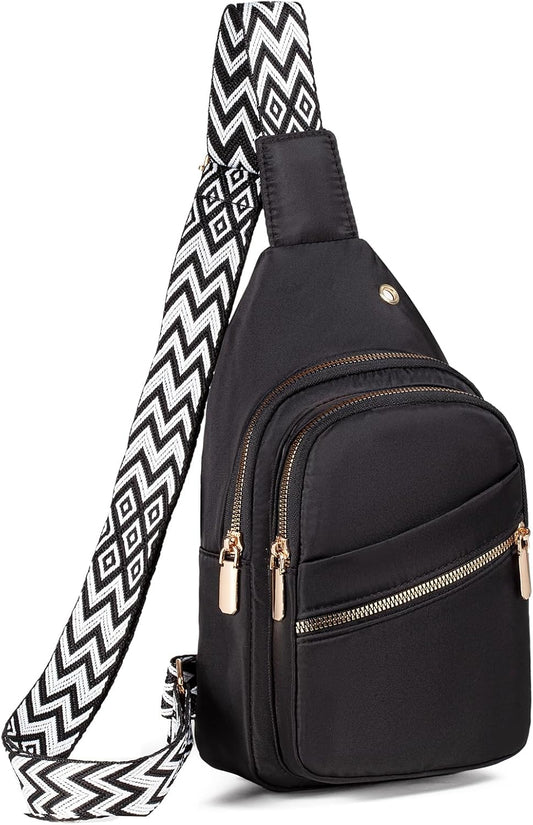 EVANCARY Small Sling Bag for Women Men, Sling Backpack Chest Daypack Crossbody Bag for Travel Outdoor Hiking