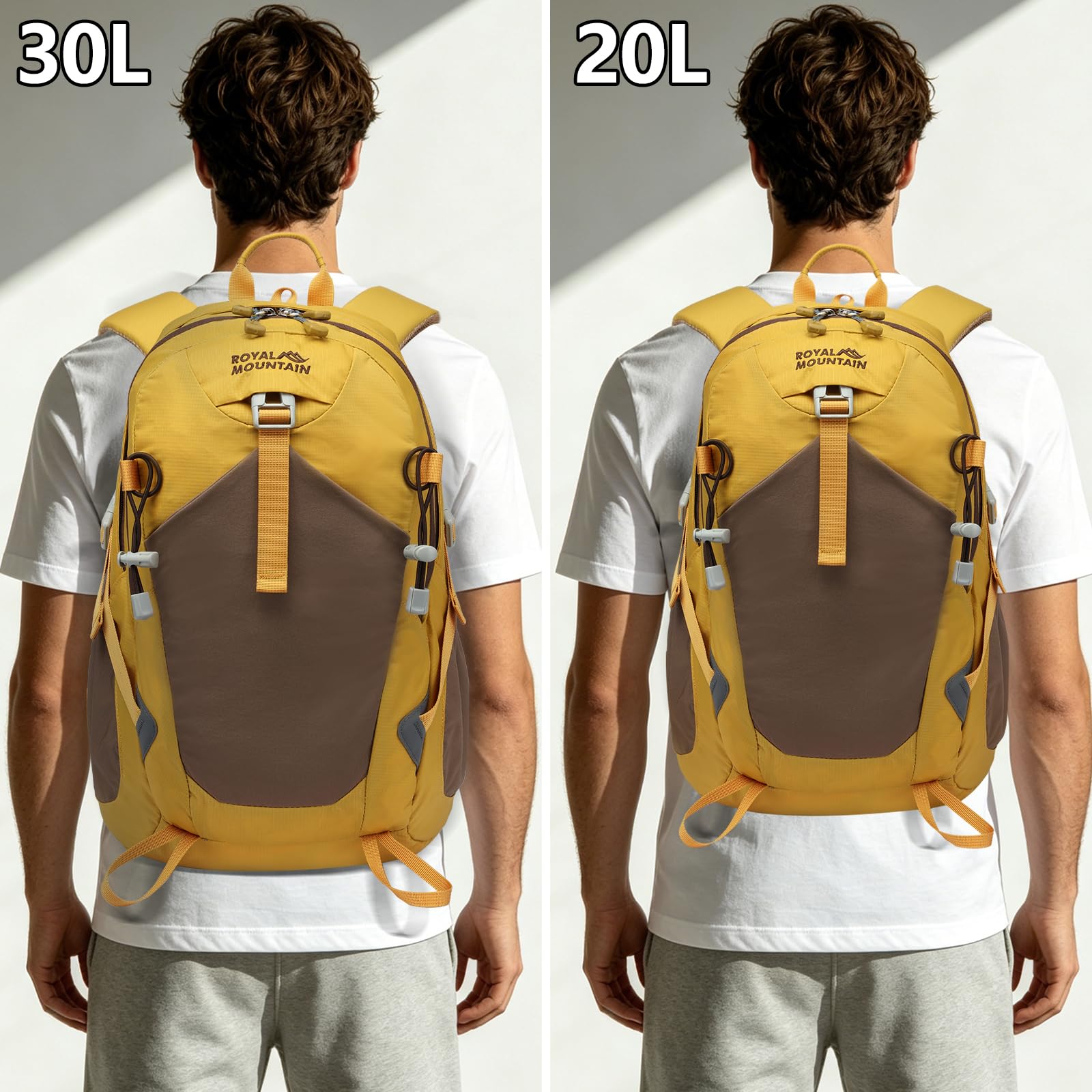 ROYAL MOUNTAIN Small Hiking Backpack, 20L Lightweight Travel Backpacks For Men Women, Water