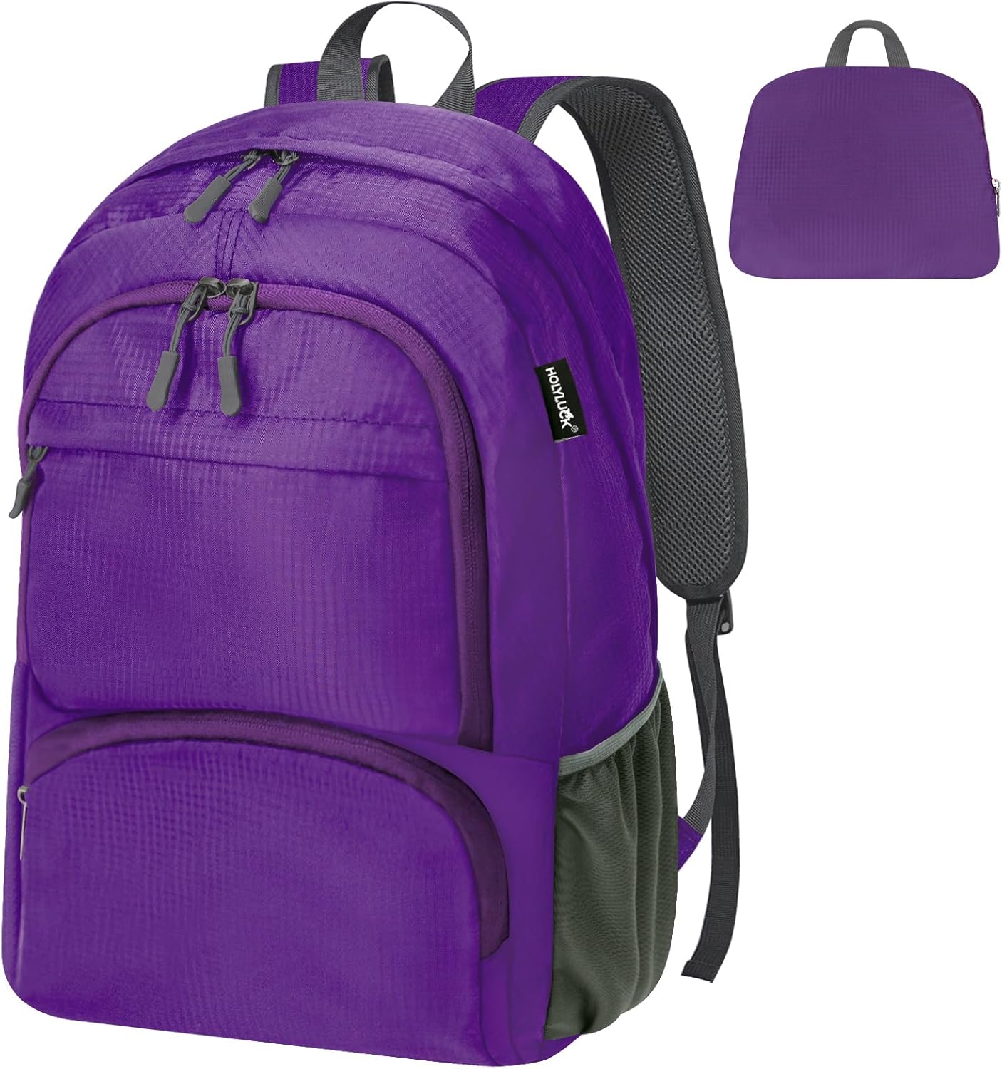 HOLYLUCK 20L lightweight packable Hiking Daypack Foldable Backpack for Men Women Small Travel