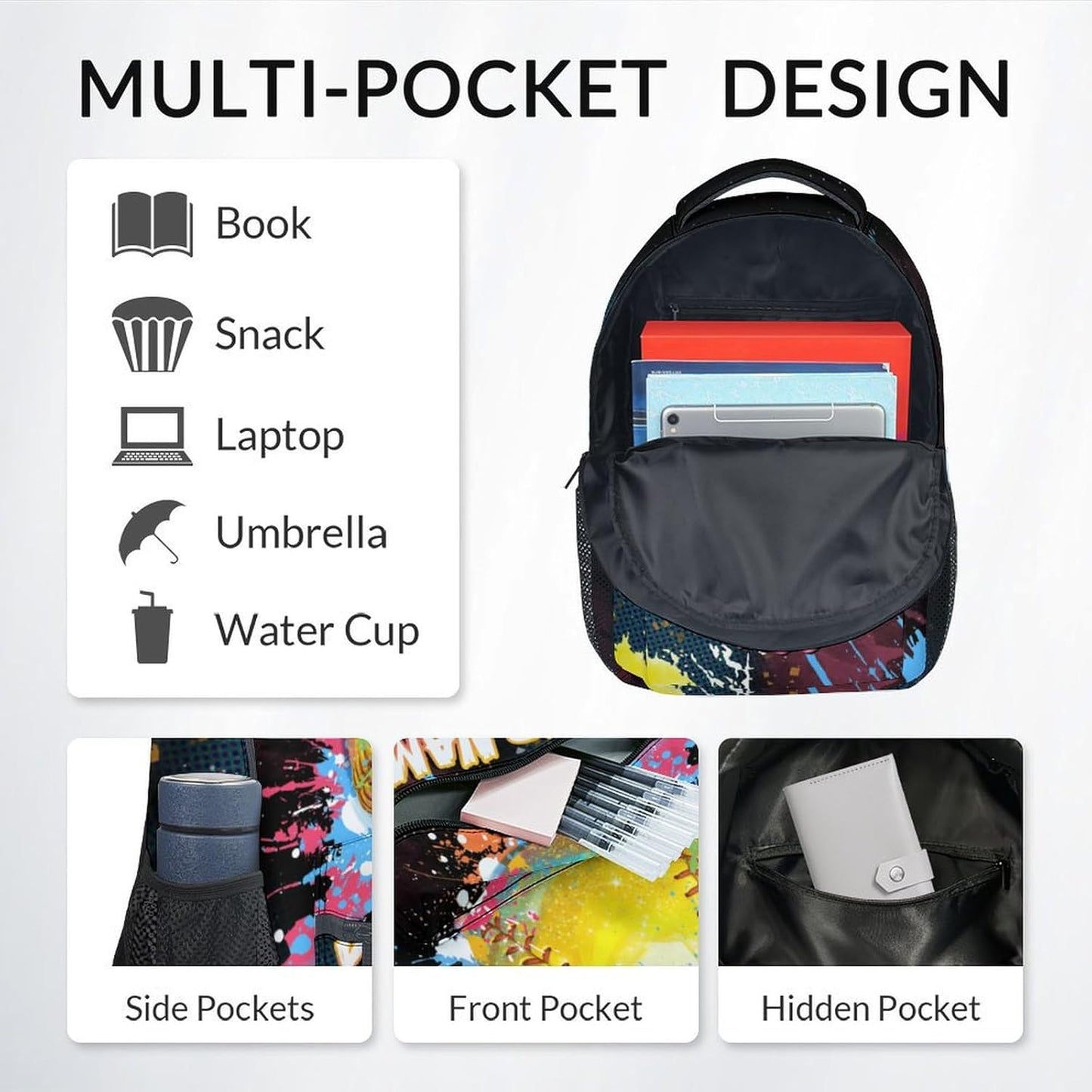 COZYAURA Custom Backpack Set - Softball Backpacks for Girls - Kids Bookbag for Elementary Middle School - Personalized School Bag with Lunch Box & Pencil Case