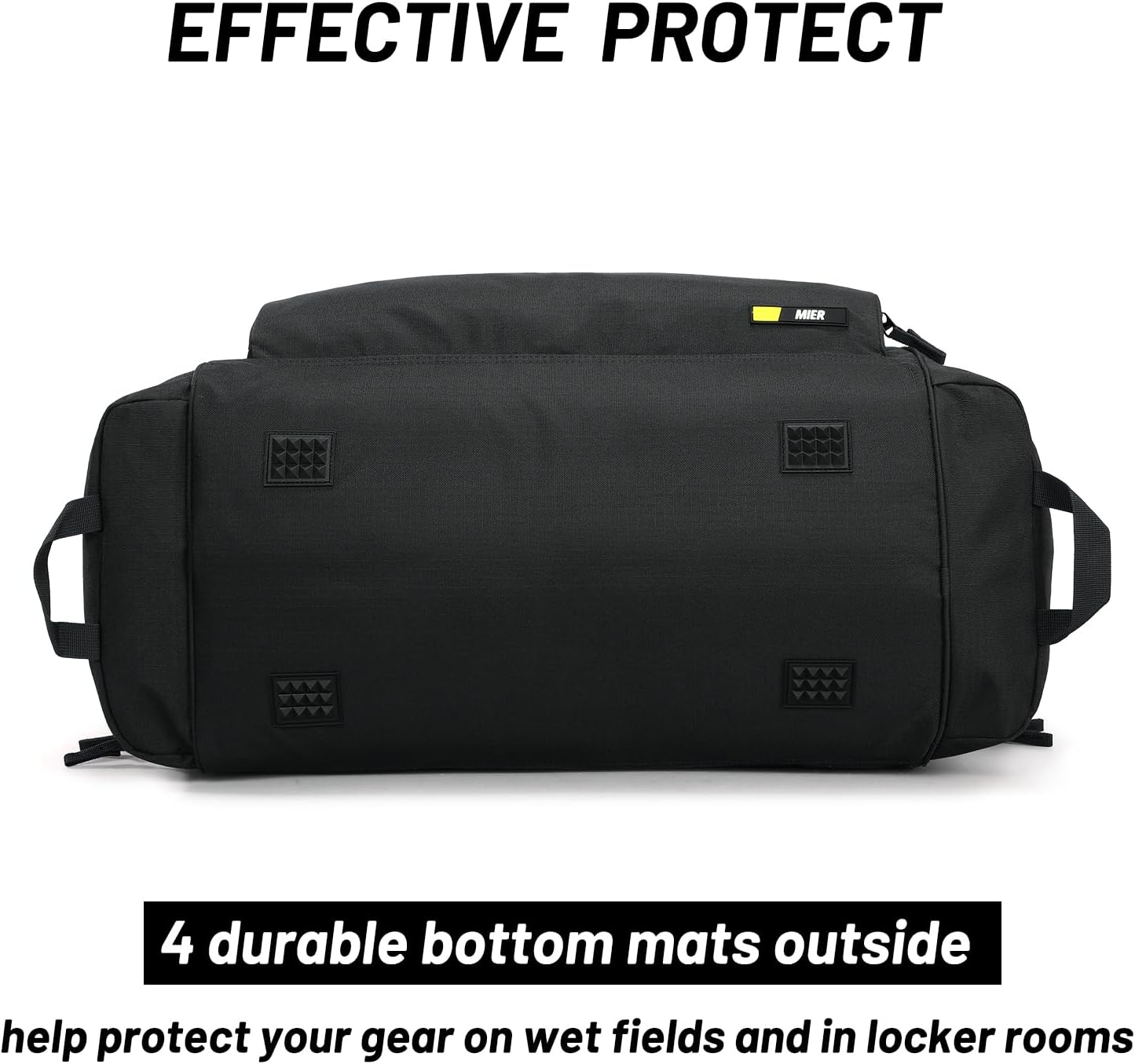 MIER Large Gym Bag for Men Sports Duffle Bag with Shoe Compartment 60L Lightweight Duffel Bags for Workout Fitness Travel