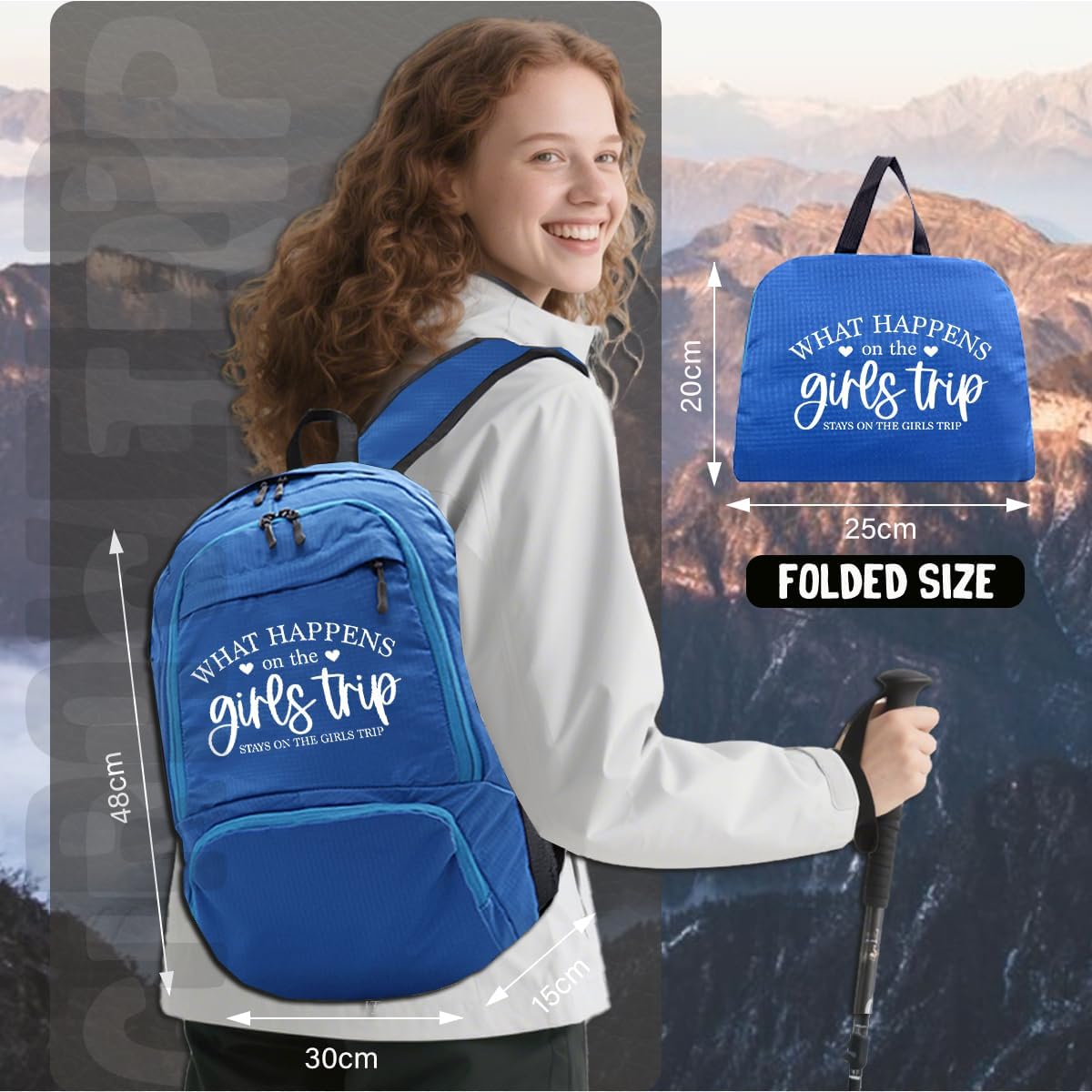 4Pcs Hiking Daypacks Bicycle travel backpack Birthday Christmas Gift for woman