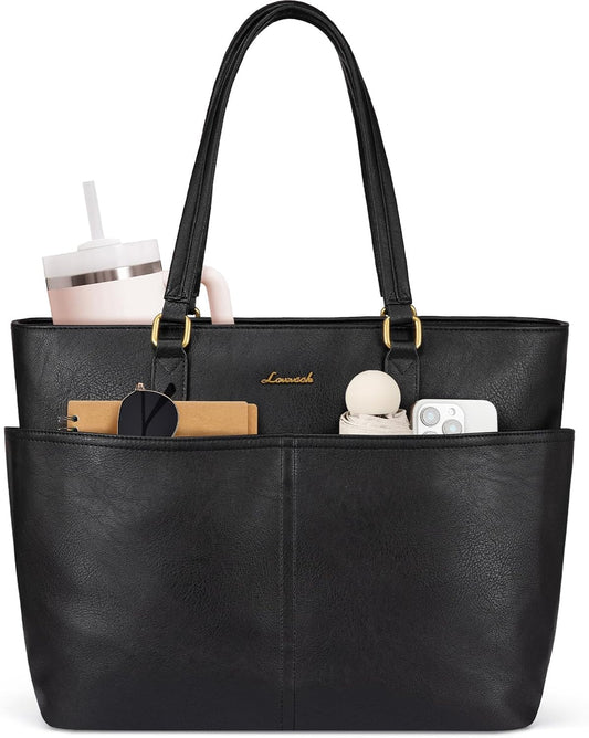 LOVEVOOK Laptop Tote Bag for Women, 15.6 inch Laptop Work Bags for Teacher/Nurse Large Computer Bag for Office