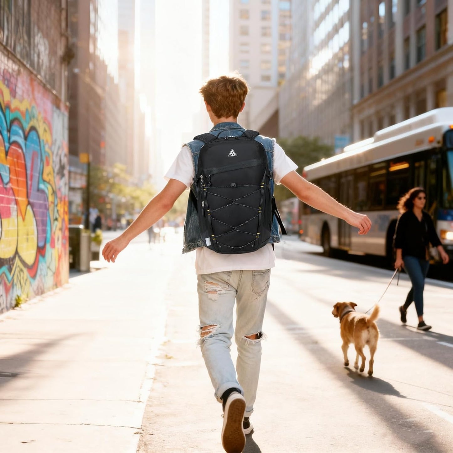 CAMTOP Casual Backpack for Men Women Expandable Travel Backpacks for Commuter Fit 15.6 Inch, Water Resistant Bookbag