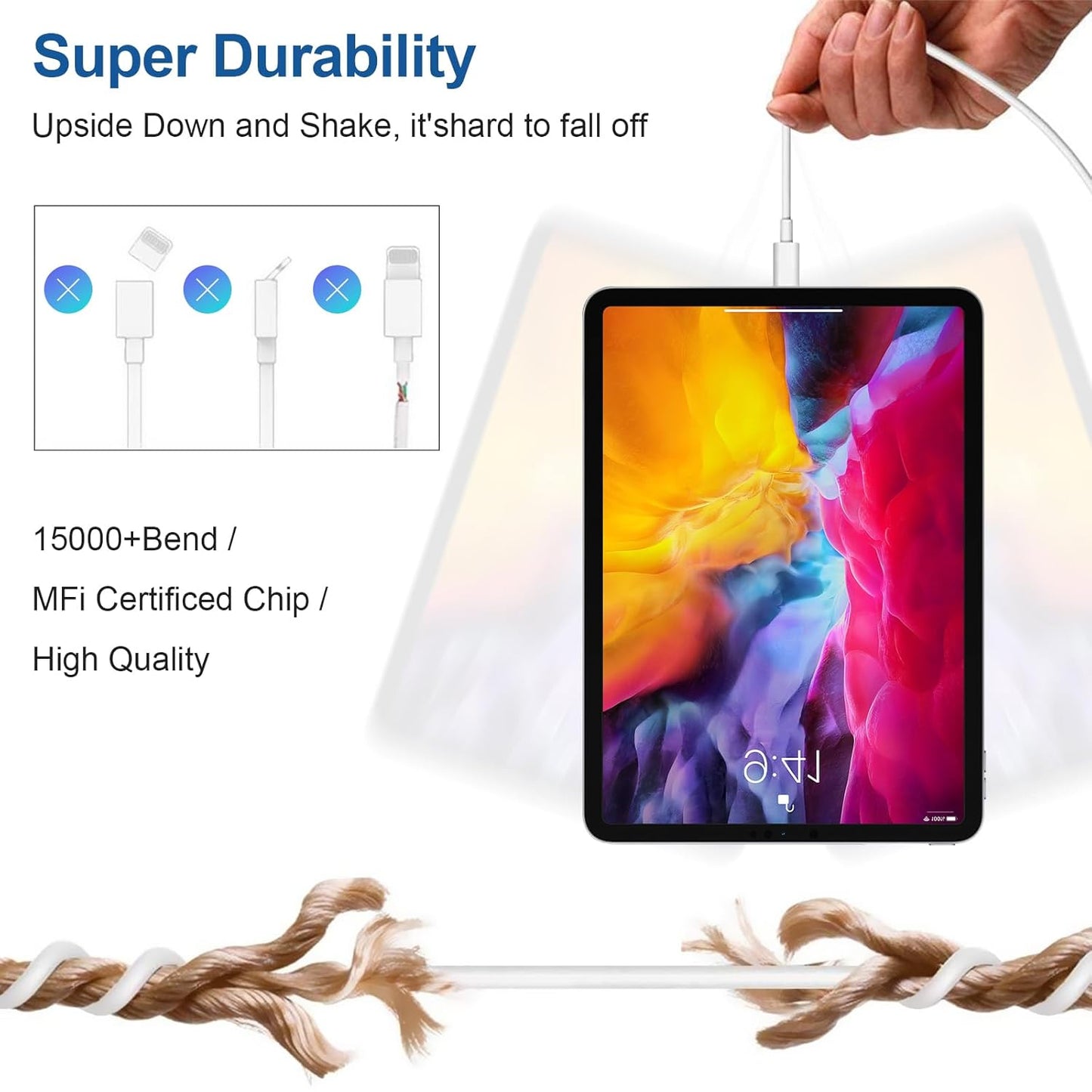 2Pack 45W iPhone 17 16 15 Charger Fast Charging and 10ft Type C to C Cable Cord Long, USB C Wall Charger Block Plug for Apple iPhone 17 Pro Max/17 Air/16 Pro Max/16/15 Plus/15 Mini/iPad Cube Brick Box