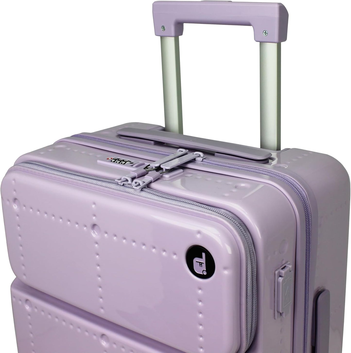 World Traveler Dejuno Smart 20-Inch Carry-On Luggage with USB Ports - Lavender