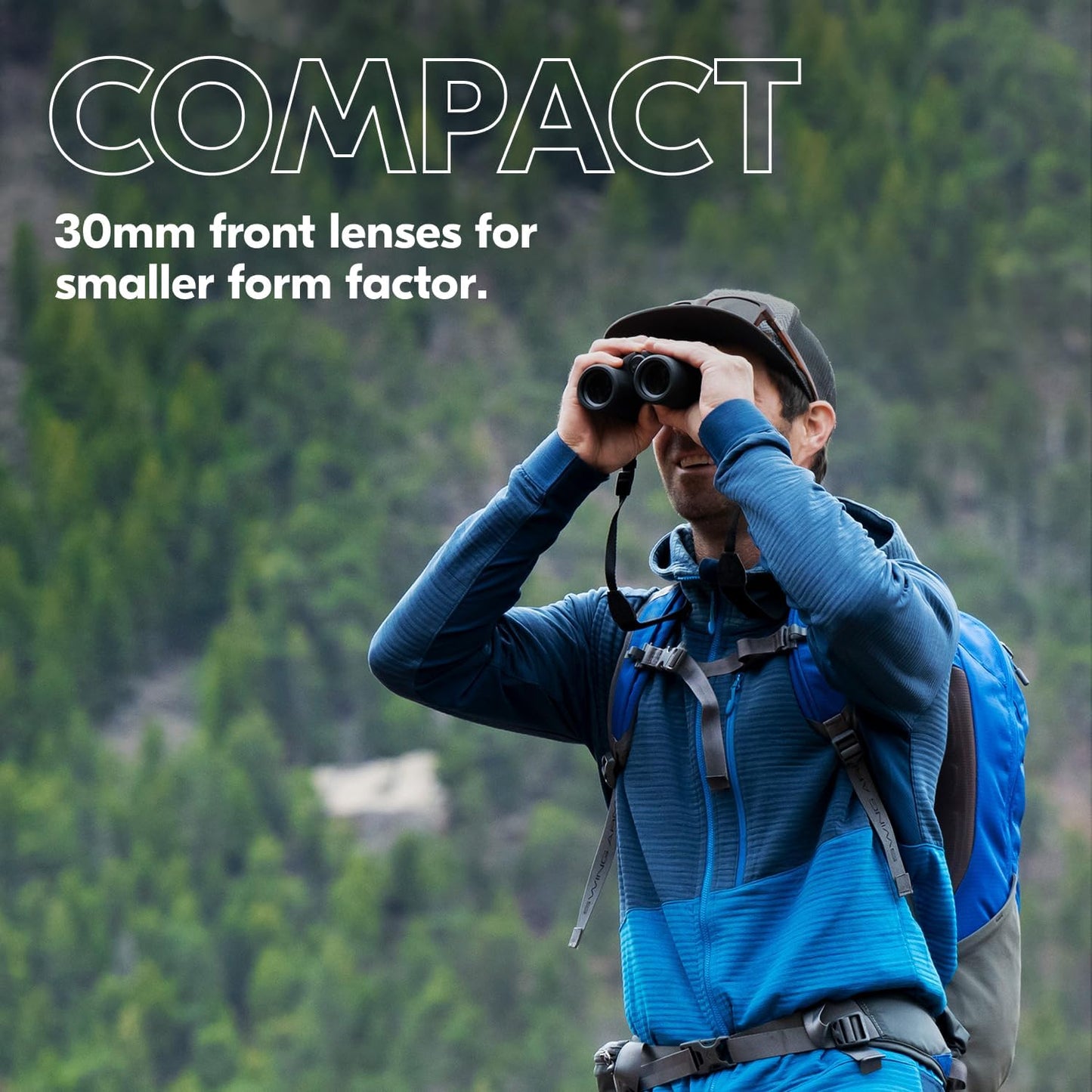 Nikon PROSTAFF P3 10x30 Binocular | Waterproof, fogproof, rubber-armored compact Binocular, wide