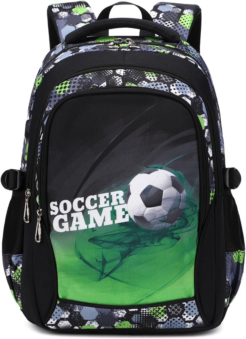 Lmwzh Backpack For Boys Elementary School Bags Kids Bookbag Waterproof Lightweight Durable Green