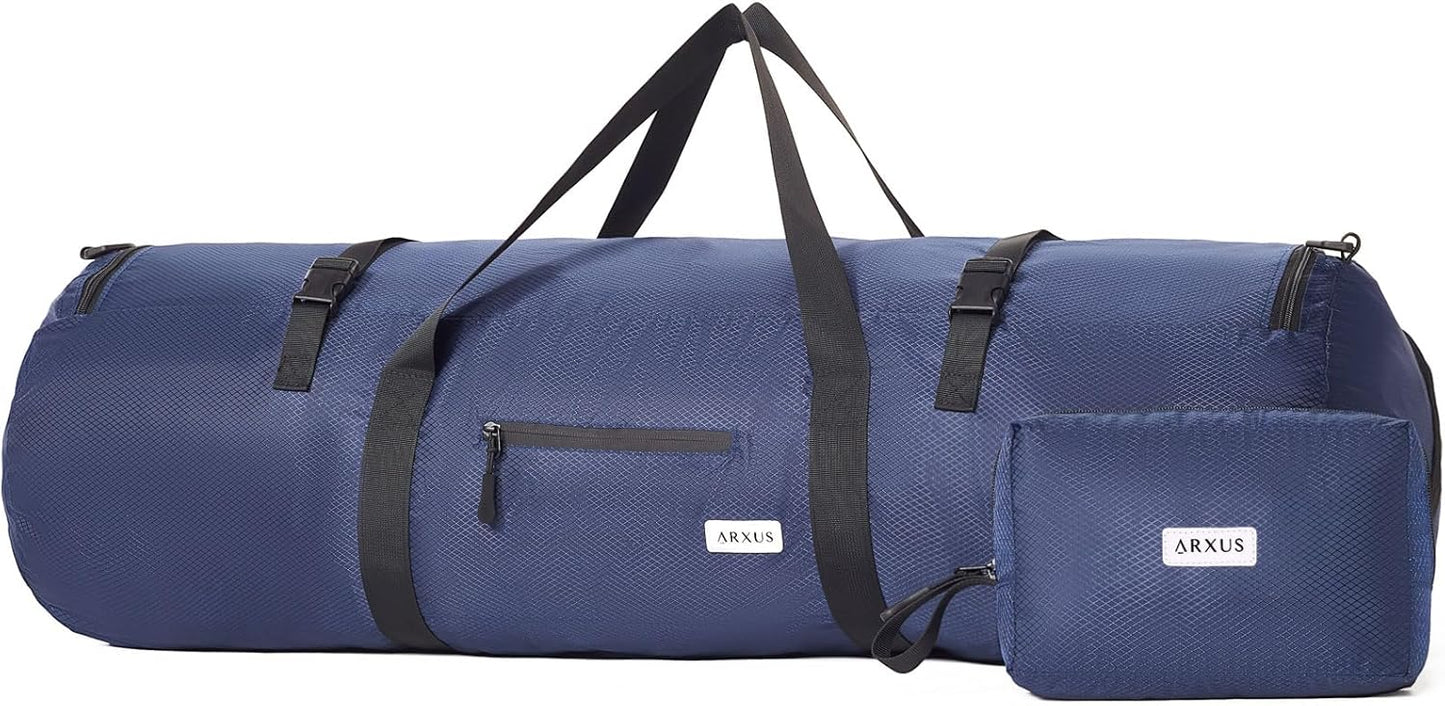 Arxus Extra Large Duffle Bag for Travel Gym 90L 50L 30L Baseball Bat Sports Duffel Bags for Men with Shoulder Strap, Tent Storage Camping