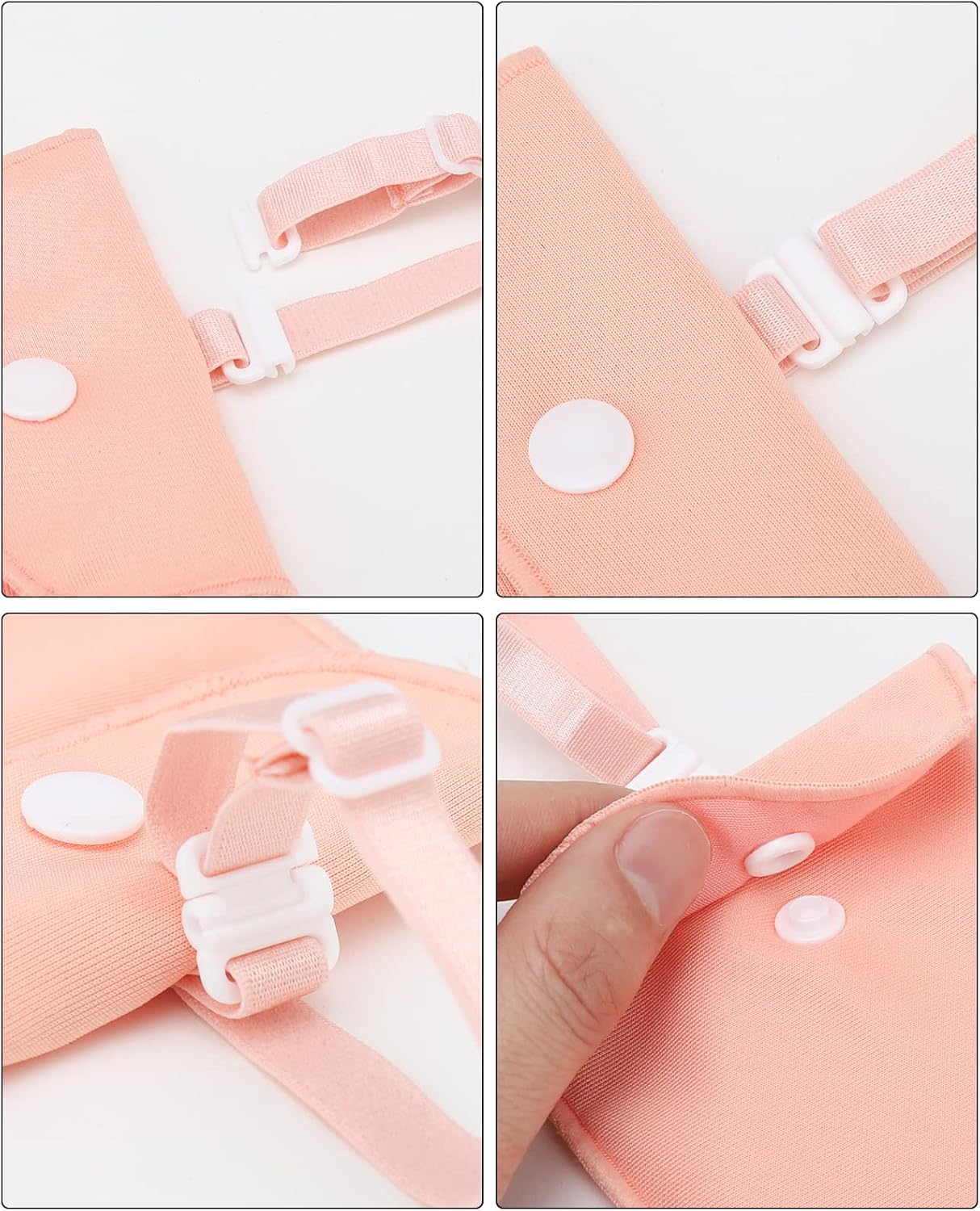 Hidden Bra Wallet, Travel Neck Pouch & Secert Money Pocket for Woman to Keep Valuables Safe for Secure Travel with Adjustable, Elastic Strap (Pink)