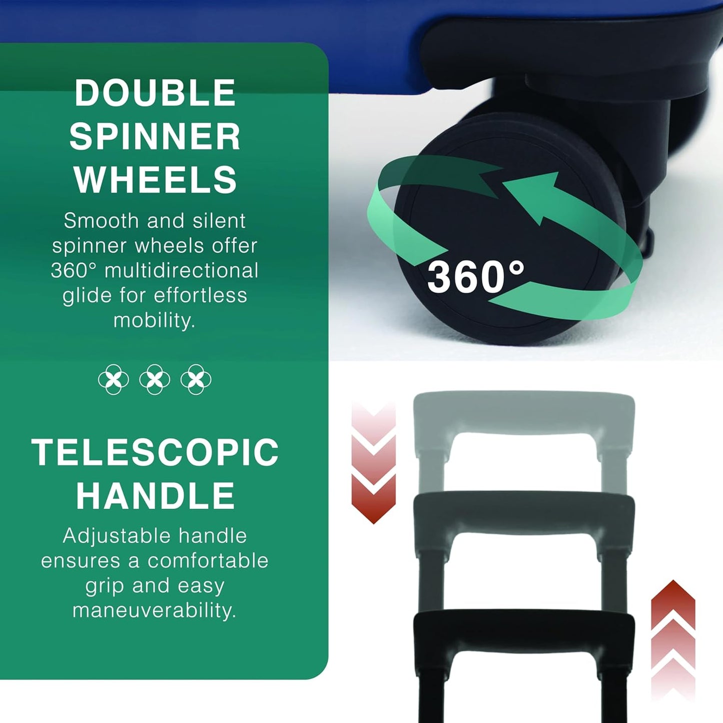 28 Inch Luggage with Spinner Wheels, Hard Shell Suitcase with TSA Locks for Luggage, Travel Large