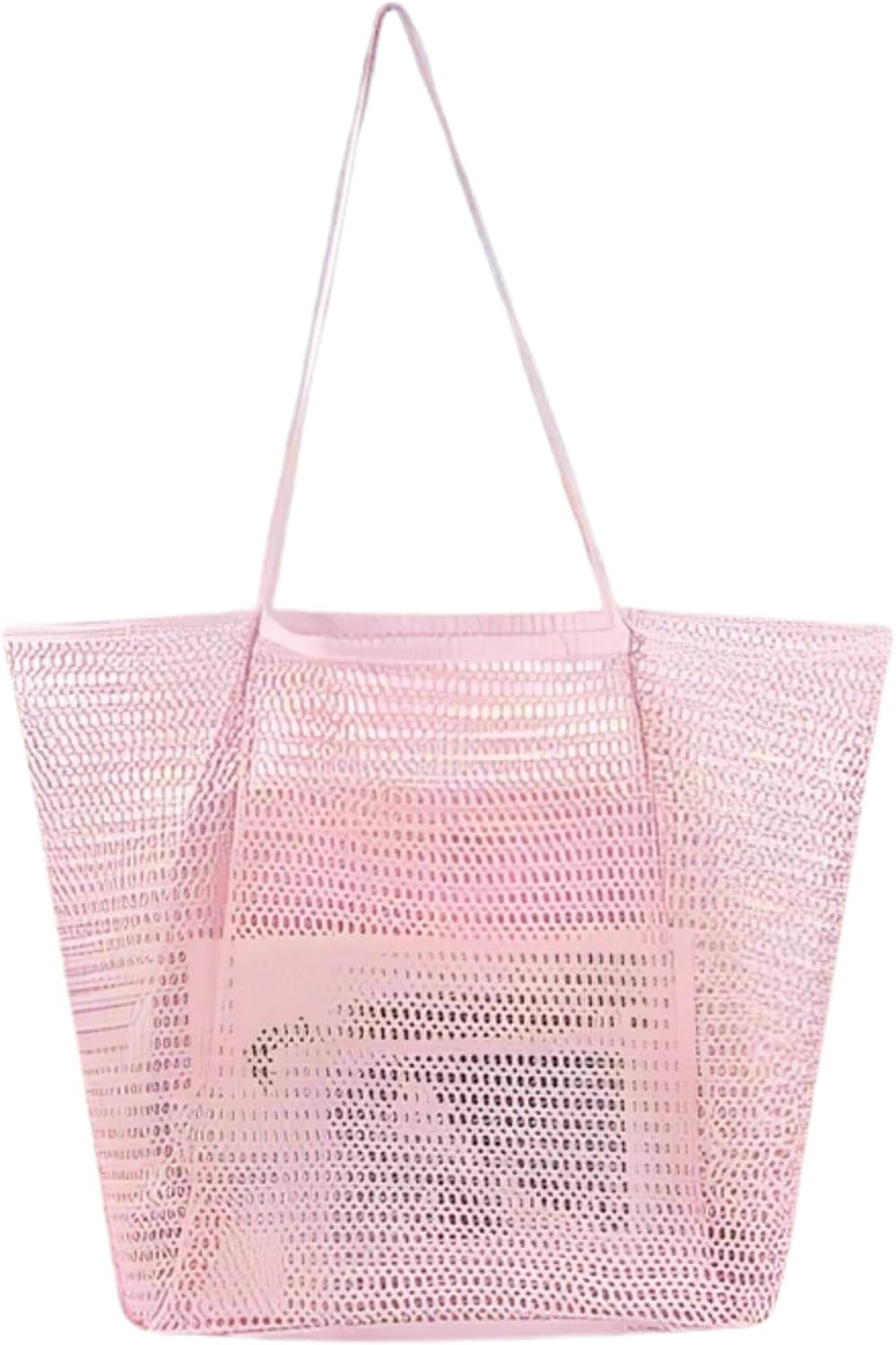Sohum Living Lightweight Foldable Mesh Tote Bag for Beach & Travel – Large Sandproof Quick-Dry Bag with Durable Handles