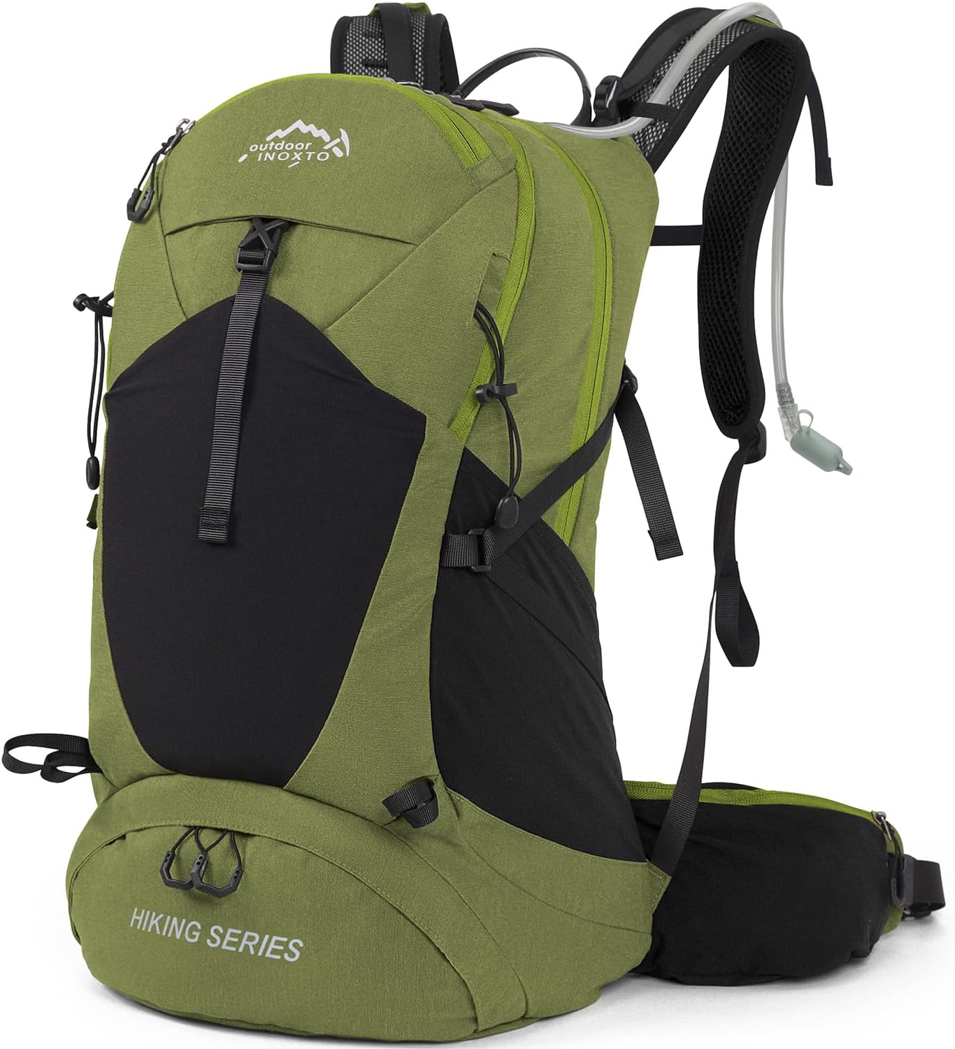 Hiking Backpack, Waterproof Hiking Daypack with 3L Water Bladder and Rain Cover, Lightweight Travel