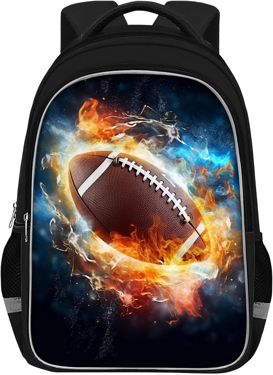 School Backpack for Boys - American Football Boys Backpack for Kids Children Teens Elementary Middle School - Students Bag for Ages 6-18,17″Bookbag Multifunctional Large Capacity