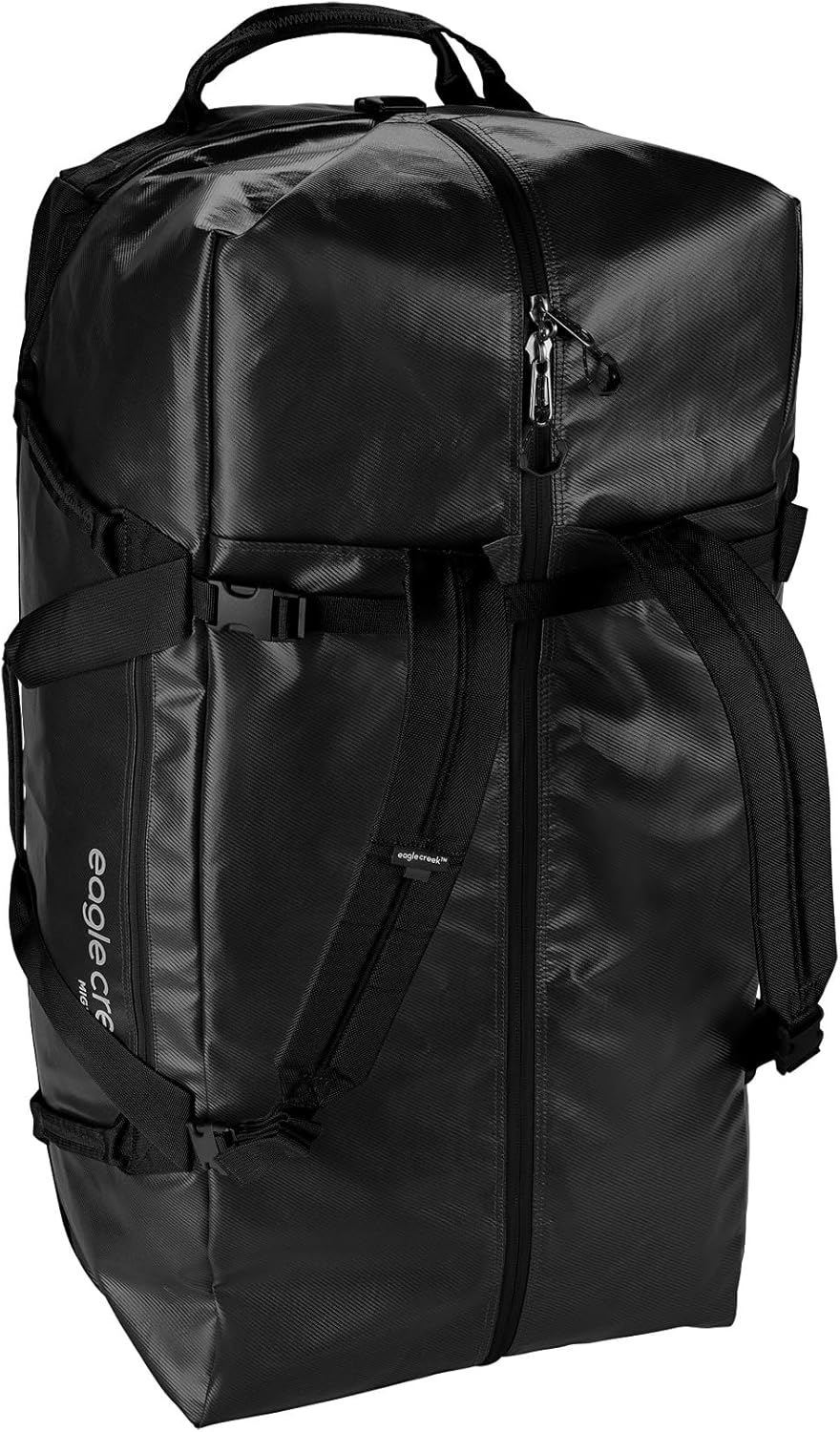 Eagle Creek Migrate 130L Wheeled Duffel Bag – Durable, Weather-Resistant Travel Duffel with Smooth Wheels - Multiple Carry Options for Easy Transport - Midnight Black