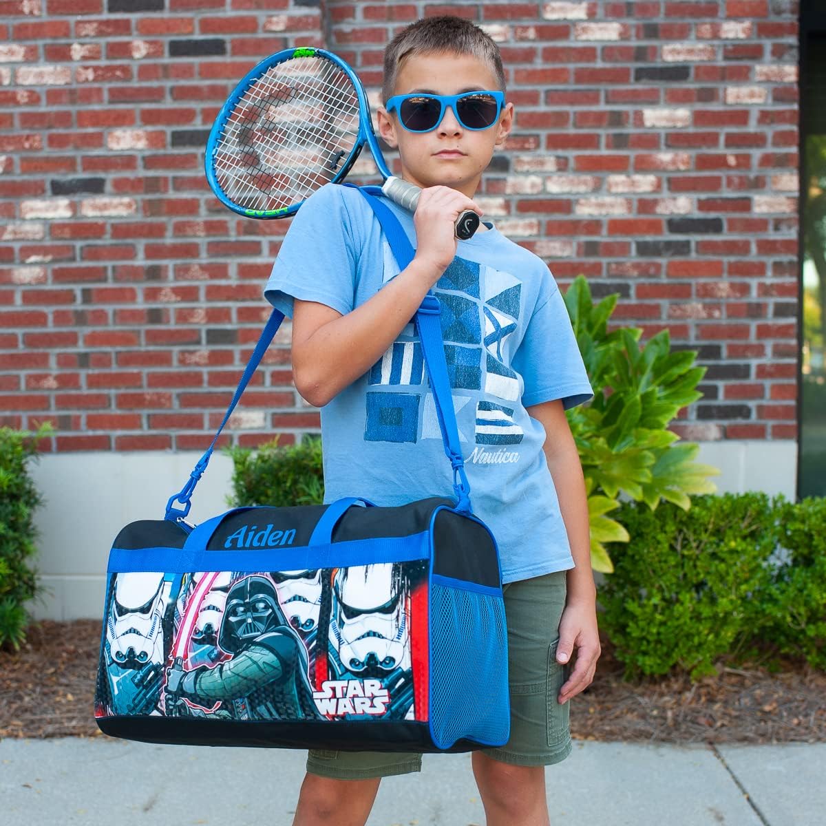 Personalized Licensed Kids Duffel Bag - SW Darth Vader