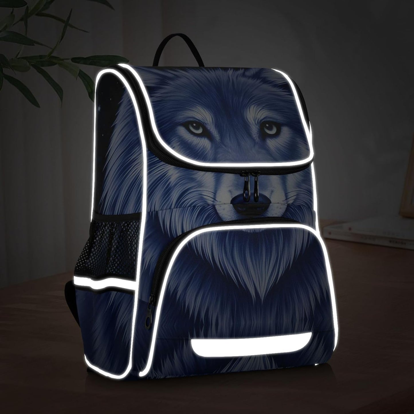 Galaxy Wolf Cute Backpack For Girls Kids Backpack Boys Teen School Bag Bookbag Travel Daypacks