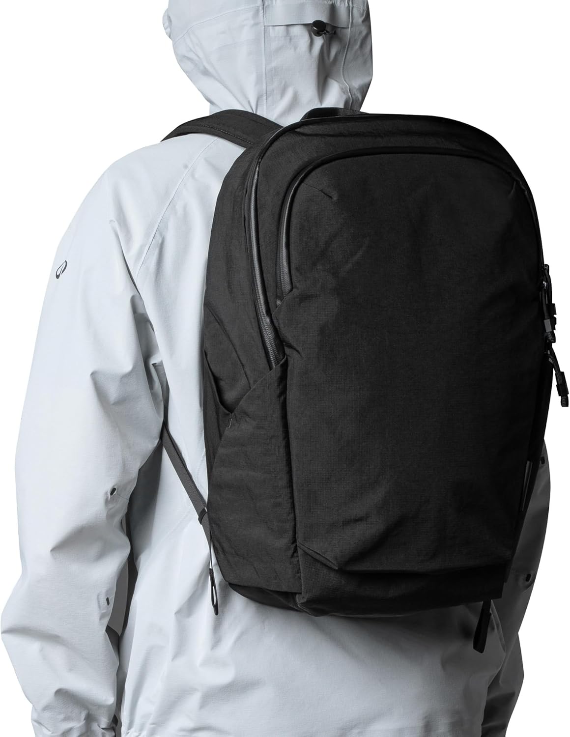 ALPAKA Bravo Backpack 23L - Laptop Backpack Fits 16 Inch Computers, Water Bottle Holders, Fleece Lined Protection, Business Commuter Bag, Weatherproof Black Axoflux Material