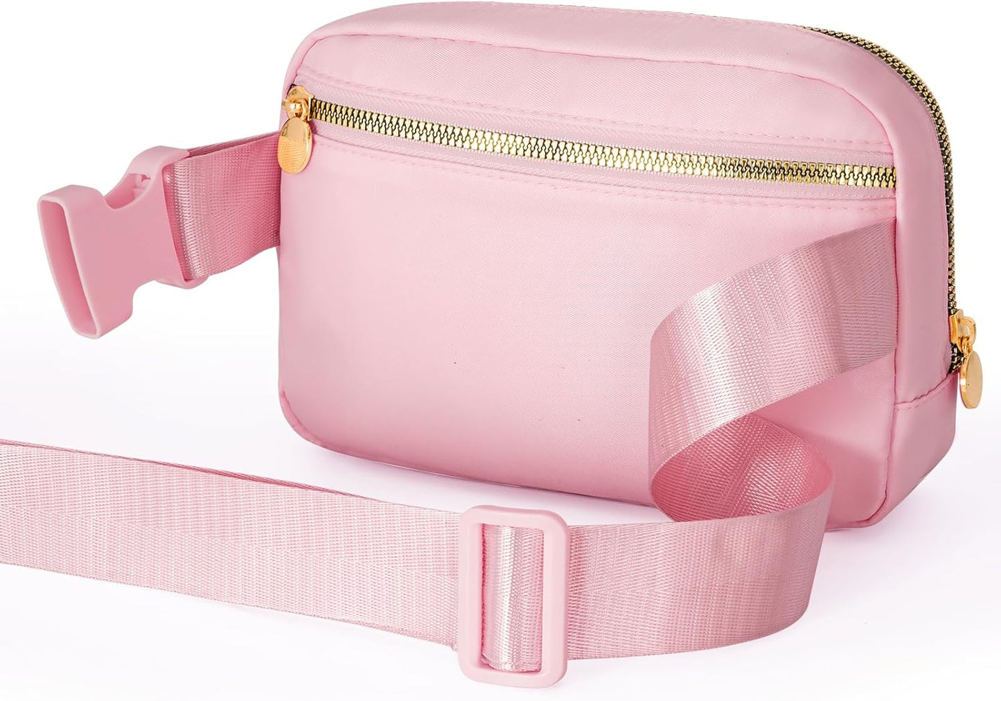 Cross Body Fanny Pack for Women,Fashion Waist Packs Crossbody Bags,Belt Bag with Adjustable Strap - Peach
