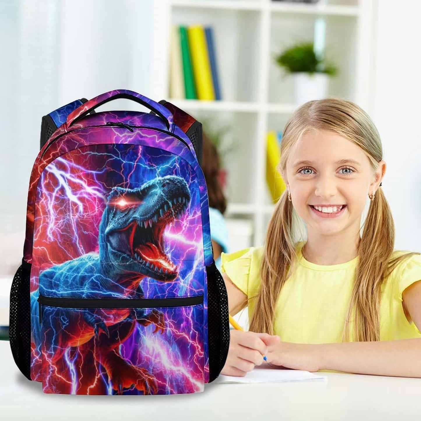 Backpack for Boys - 17 Inch Dinosaur Backpacks for Kids 3-5 - Cool Large Capacity Toddler Bookbag