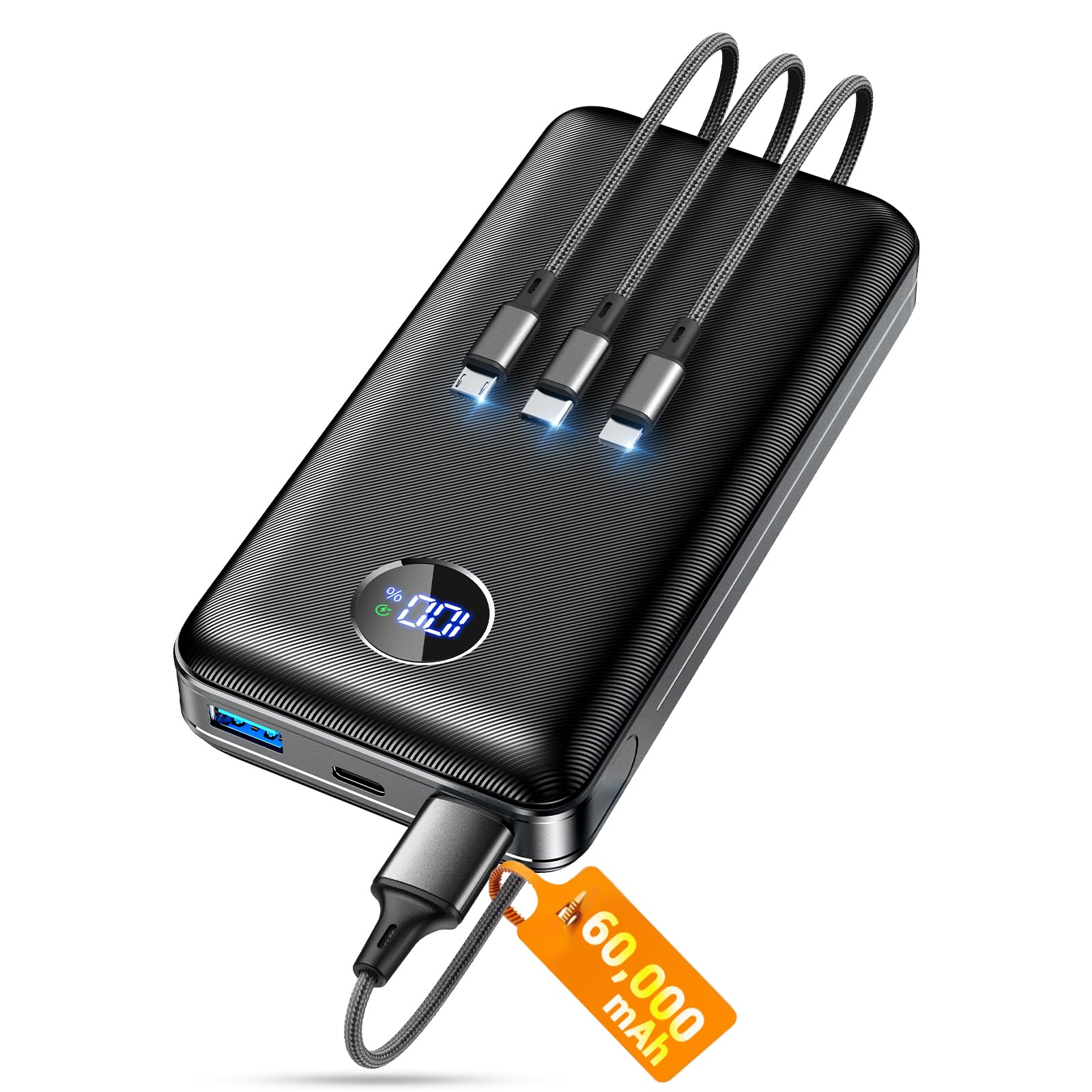 ZZI Portable Charger Power Bank 60000mAh, 22.5W PD Fast-Charge Battery Pack
