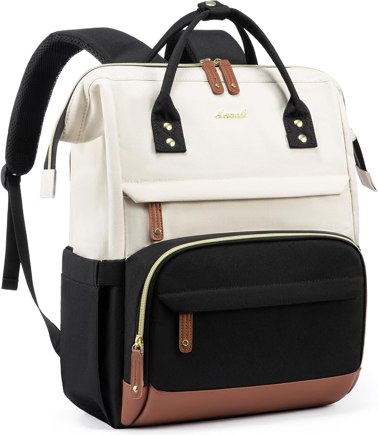 LOVEVOOK Laptop Backpack for Women, 18 Inch Work Business Backpacks Purse With Large Capacity, Waterproof Nurse Bag College Bookbag for School, Waterproof Casual Daypack for Travel